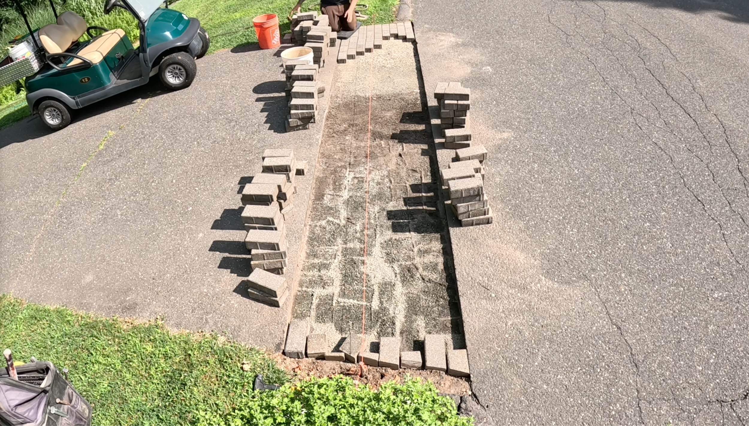 Installing driveway apron