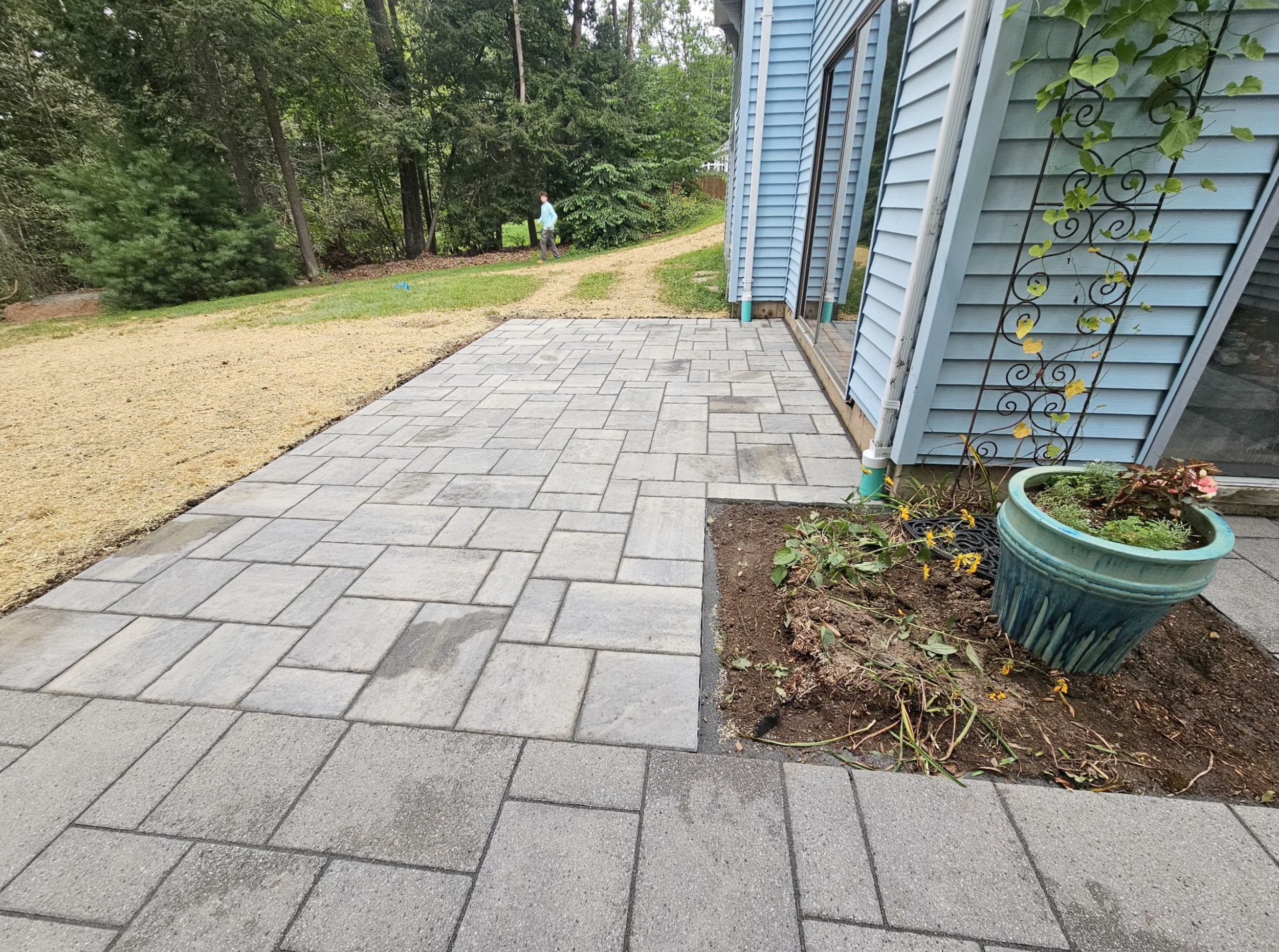 New install backyard patio view 2