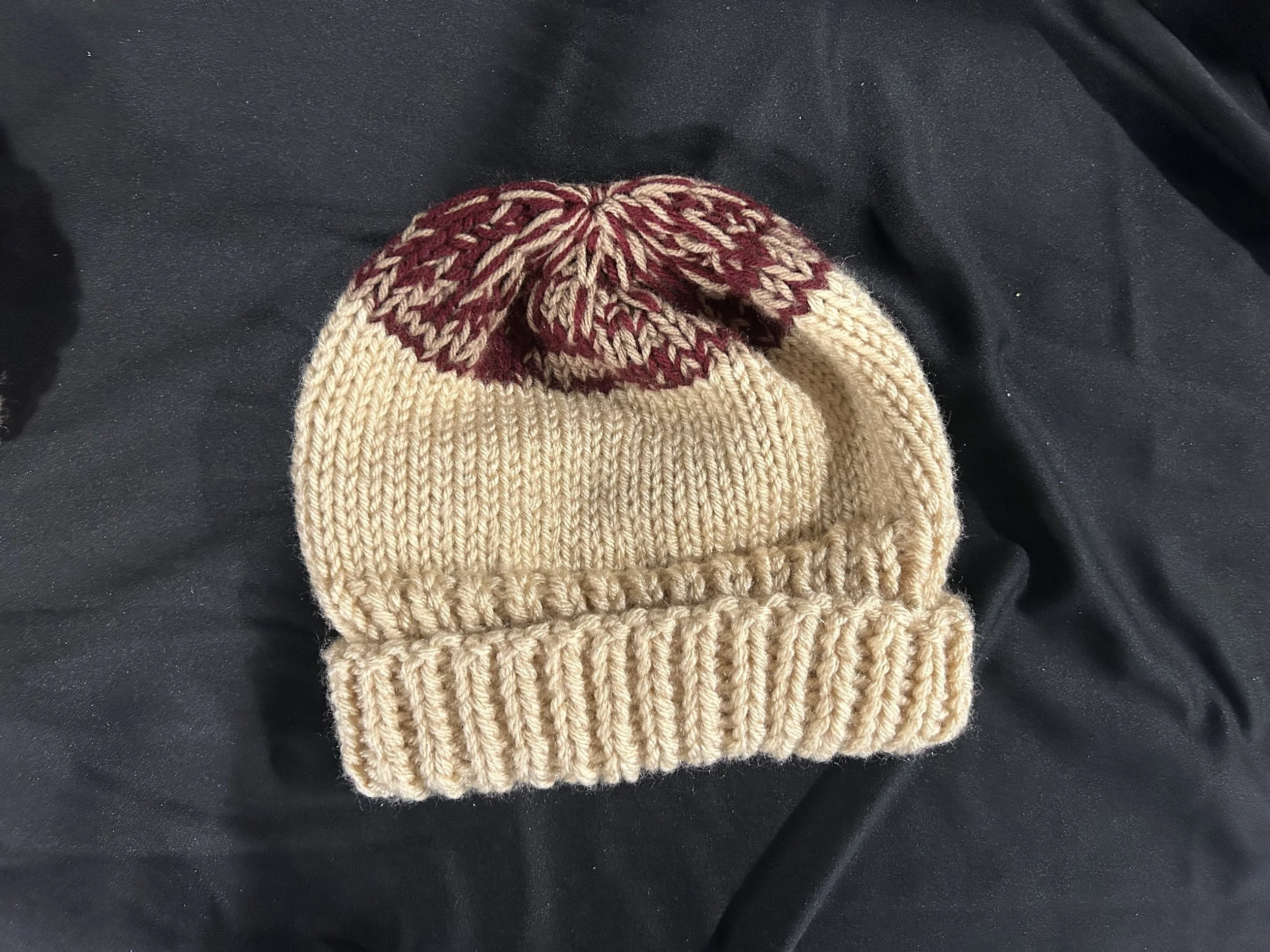 Tan and Red Hat