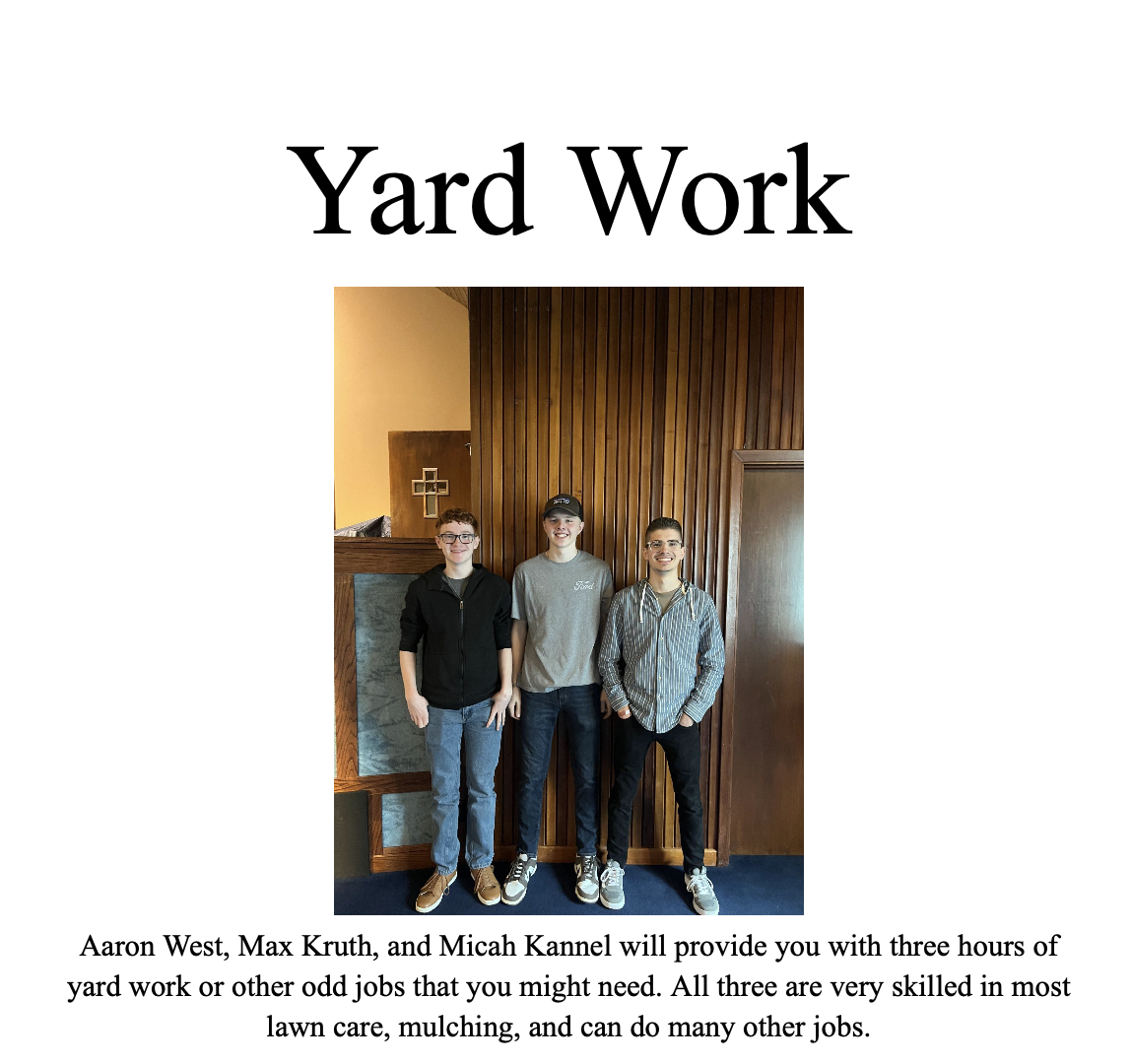 Yard Work