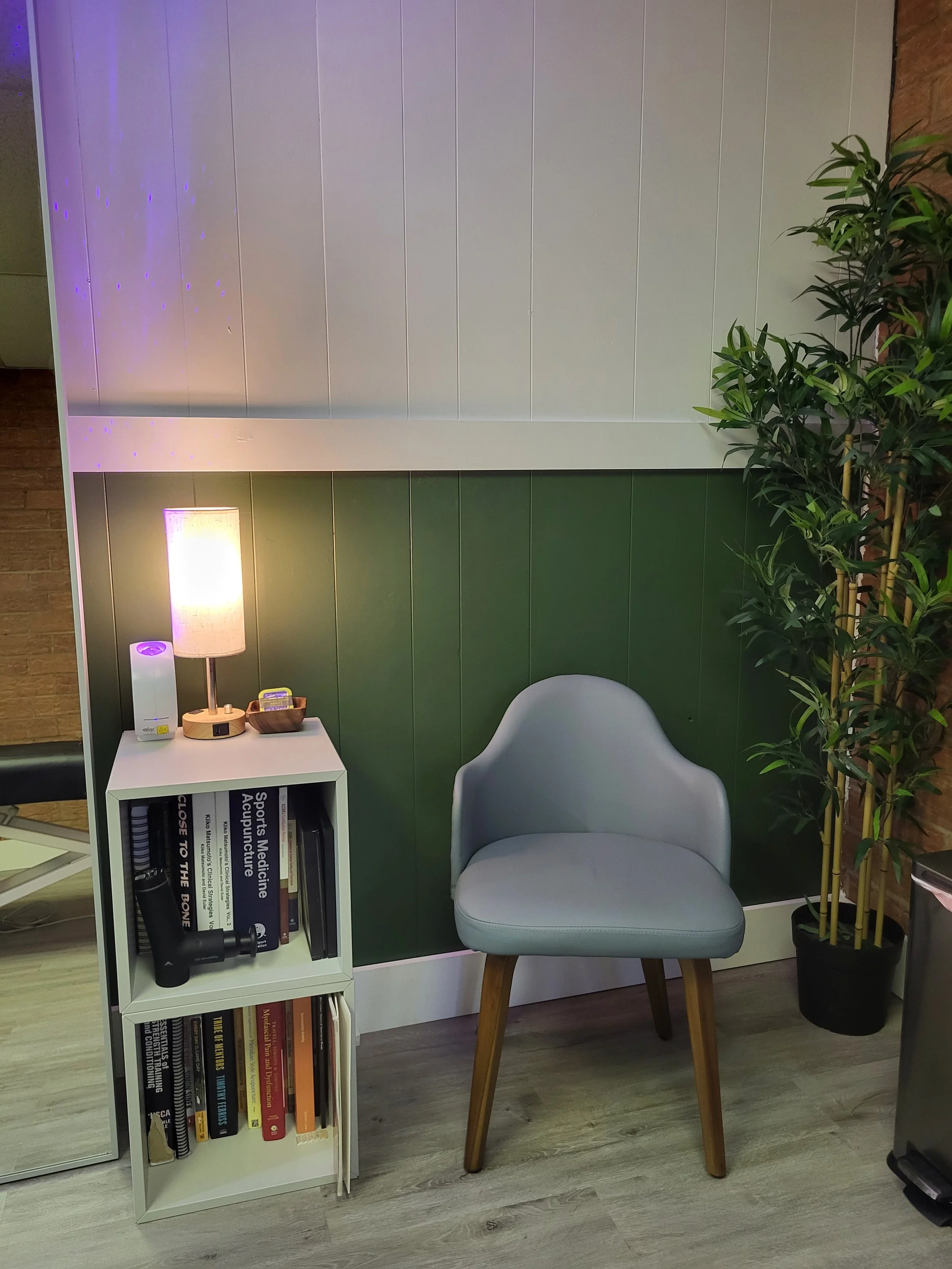 Client Chair and Side Table