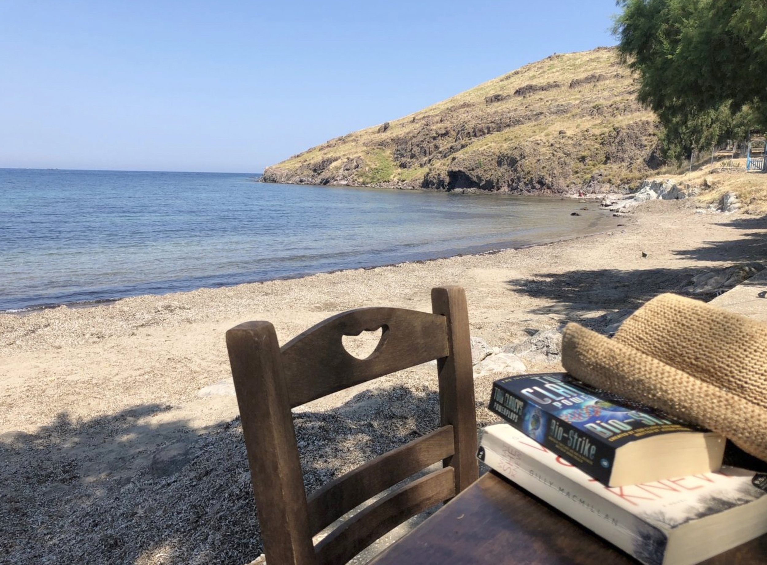 The Writing Room Retreats Aegina beach book.jpg