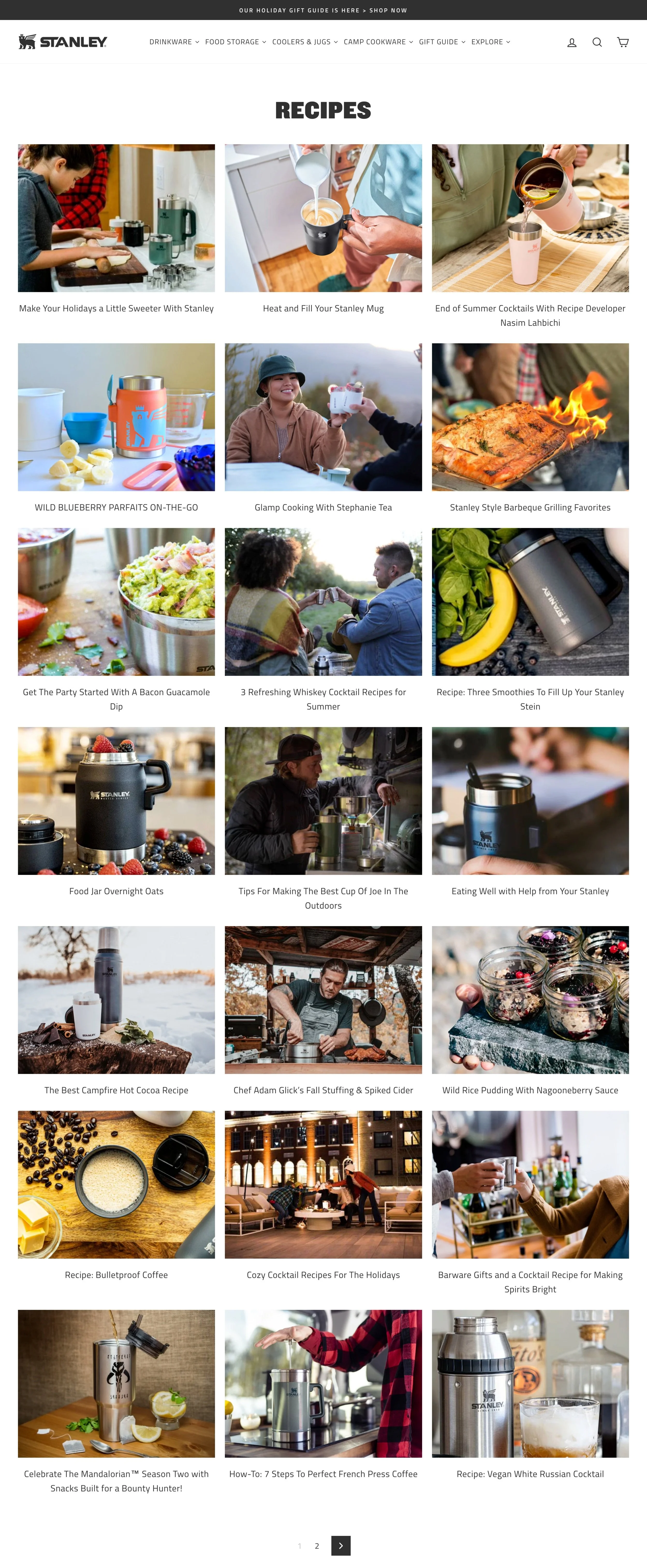 Stanley Blog | Recipes Category Expanded