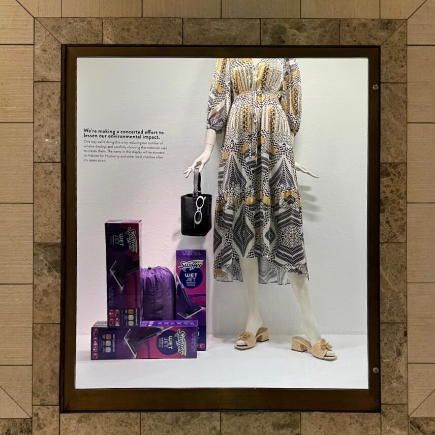 @lepecs featured in this environmentally friendly @nordstrom window ♻️
&ldquo;We&rsquo;re making a concerted effort to lessen our environmental impact. One way we&rsquo;re doing this is by reducing our number of window duplays and carefully choosing 