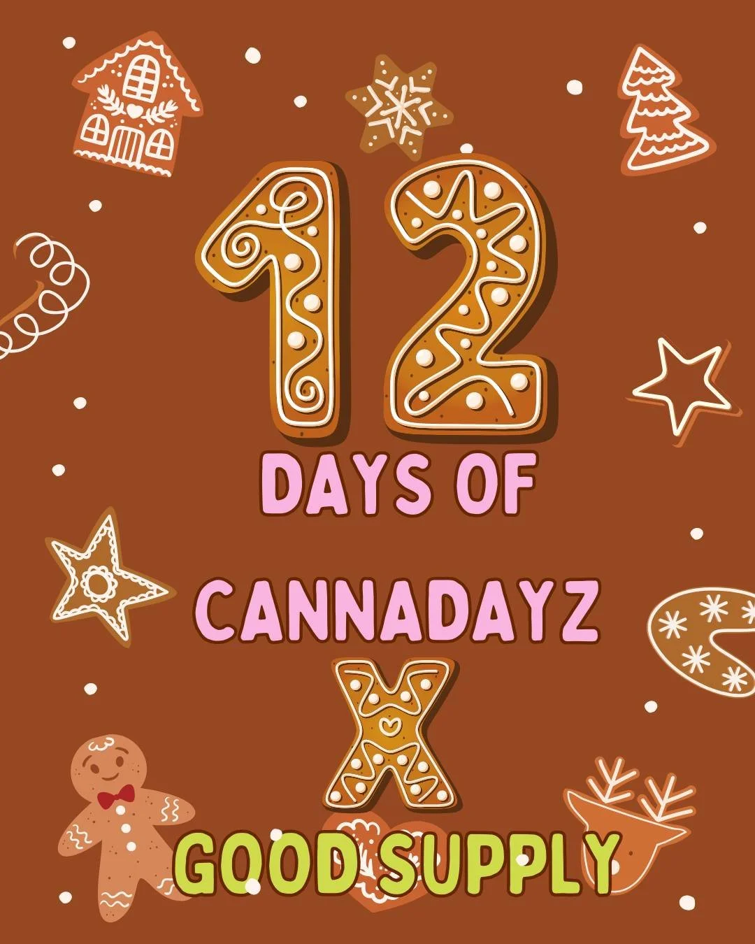 12 days of Cannadayz featuring Good Supply starts tomorrow! Get holiday deals and enter our giveaway for every day leading up to Christmas! Check it out tomorrow! 

 #Cannadayz #naturallybongins #elevatedheadshop #smoke #cannabis #cannabiseducation