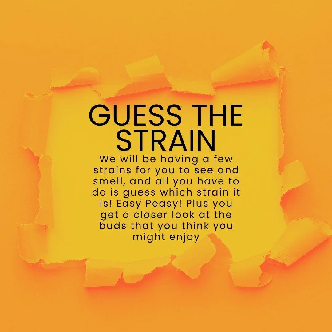 Put your nose to the test 👃🌿

Think you can Guess the Strain? We&rsquo;ve got a few mystery buds ready for you to look at, smell, and put your cannabis knowledge to the test.

Take your guess, discover something new, and you might even find your ne