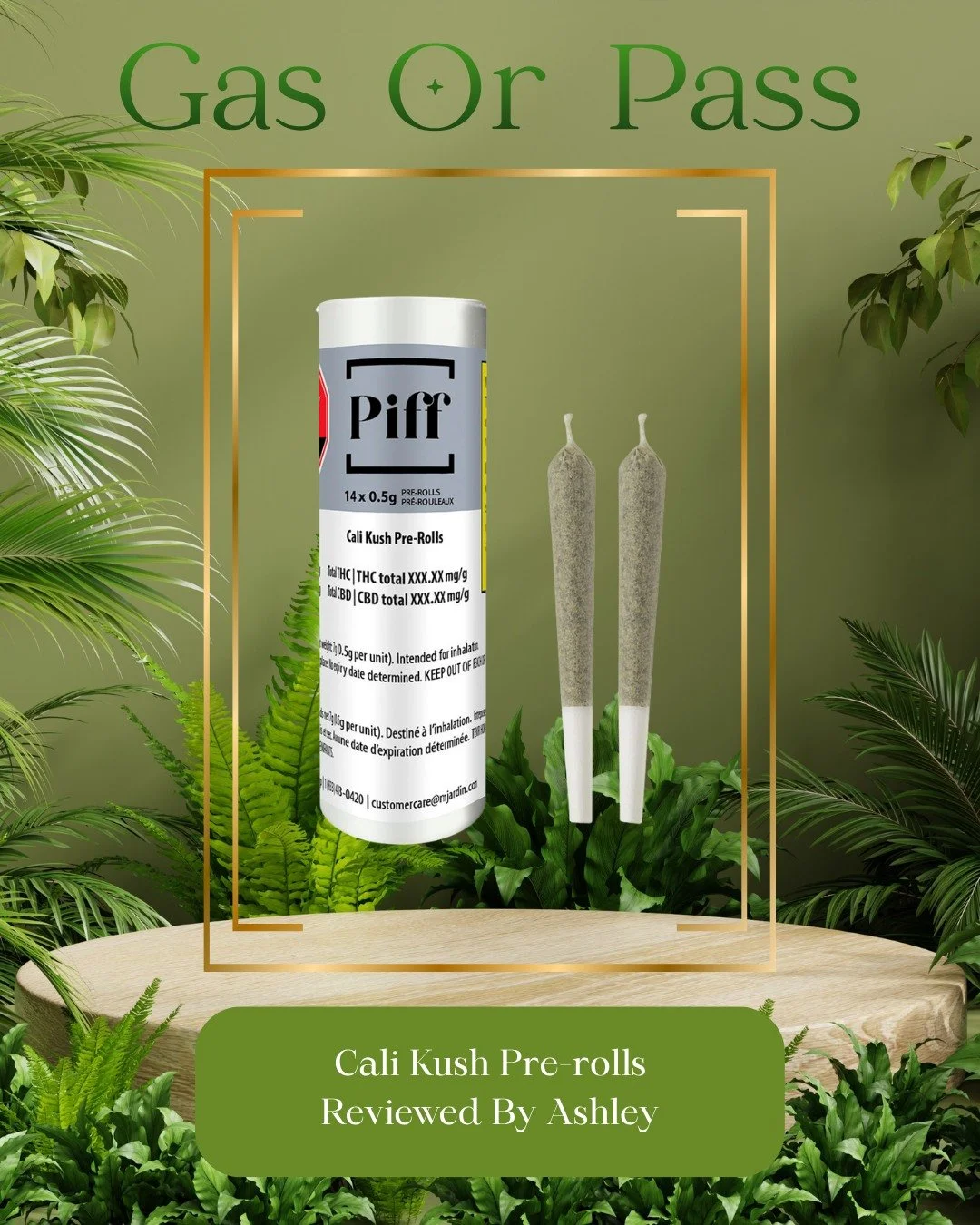 Gas Or Pass🌿
Cali Kush Pre-Rolls By Piff🔥
No fluff. Just honest reviews!💥
Check the review on our website!✨
www.naturallybongins.ca
#gasorpass #elevatedheadshop #naturallybongins #cannabiseducation