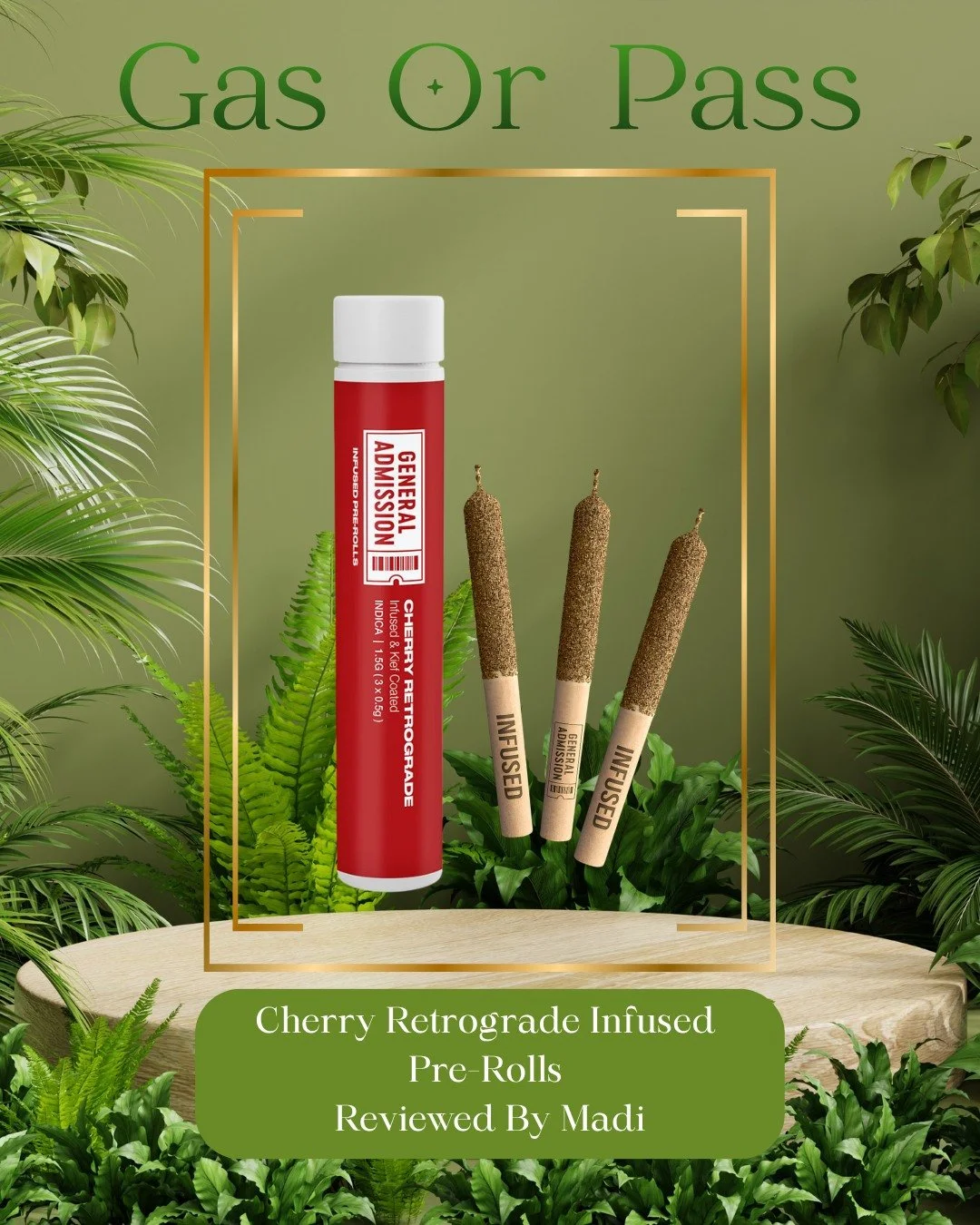 Gas or Pass🌿
Cherry Retrograde Infused Pre-Rolls by General Admission🍒
No fluff. Just honest reviews!🔥
Check the review on our website!✨
www.naturallybongins.ca
#gasorpass #naturallybongins #elevatedheadshop #cannabiseducation
