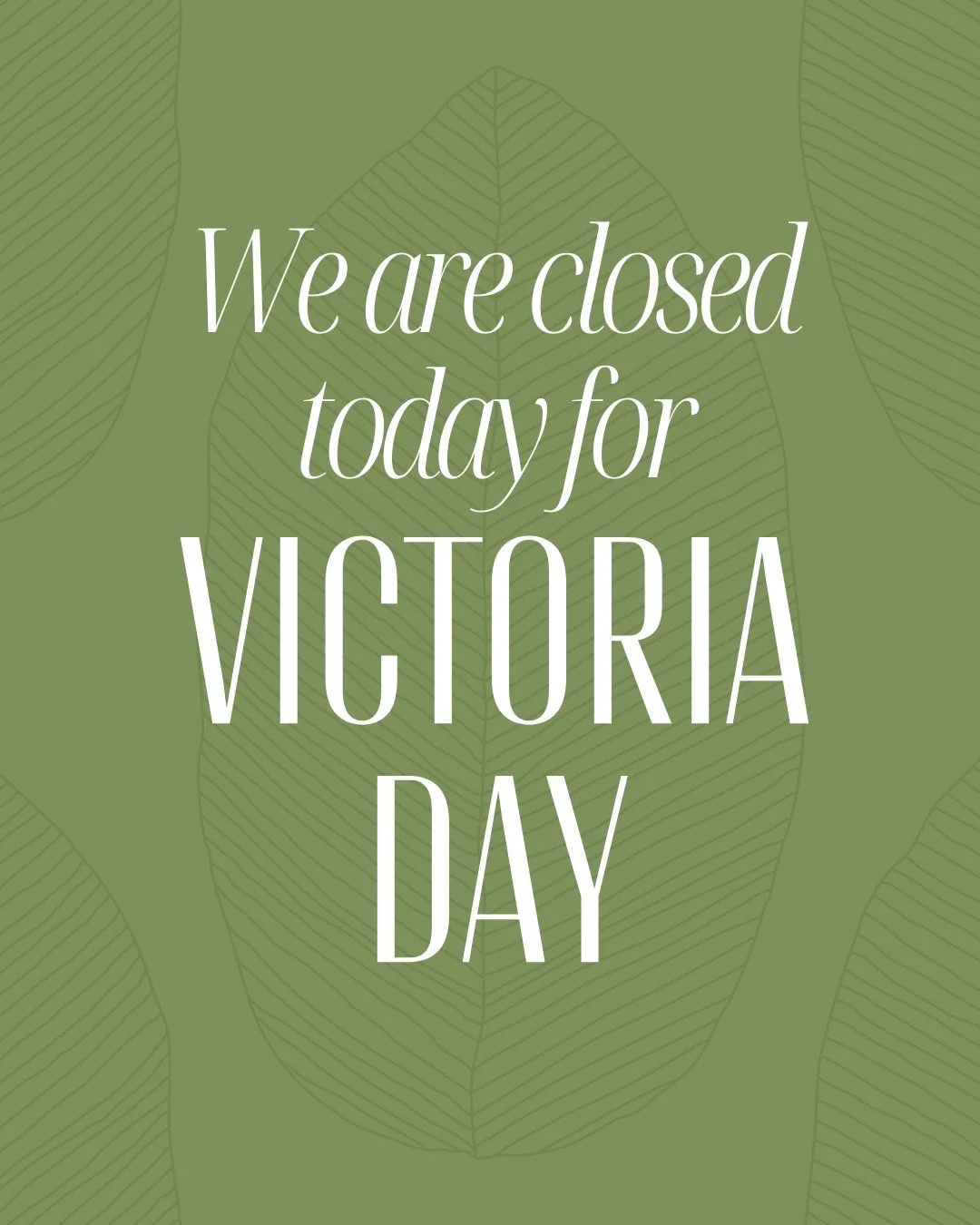 Just a heads up!😁
We are closed today for Victoria Day, the NB Team hopes everyone has an awesome day! We will be back to normal store hours tomorrow!🌿💫
#naturallybongins #elevatedheadshop
