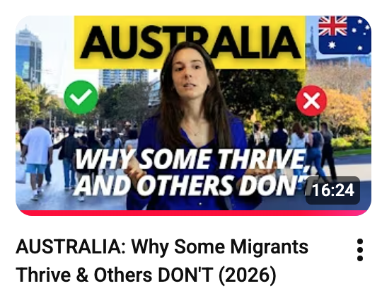 AUSTRALIA: Why Some Migrants Thrive &amp; Others DON'T