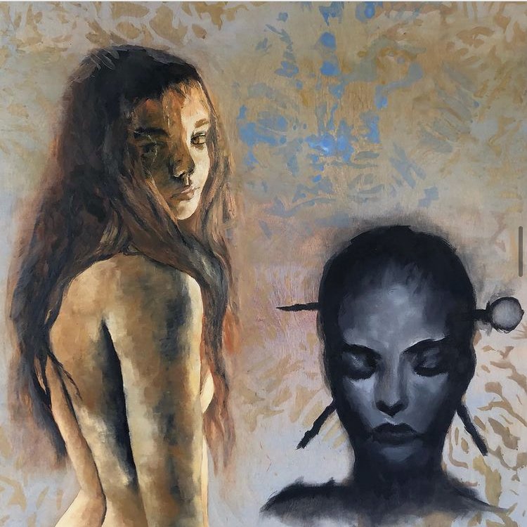 600mm x 600mm, Oil Paint & Turps, 2020