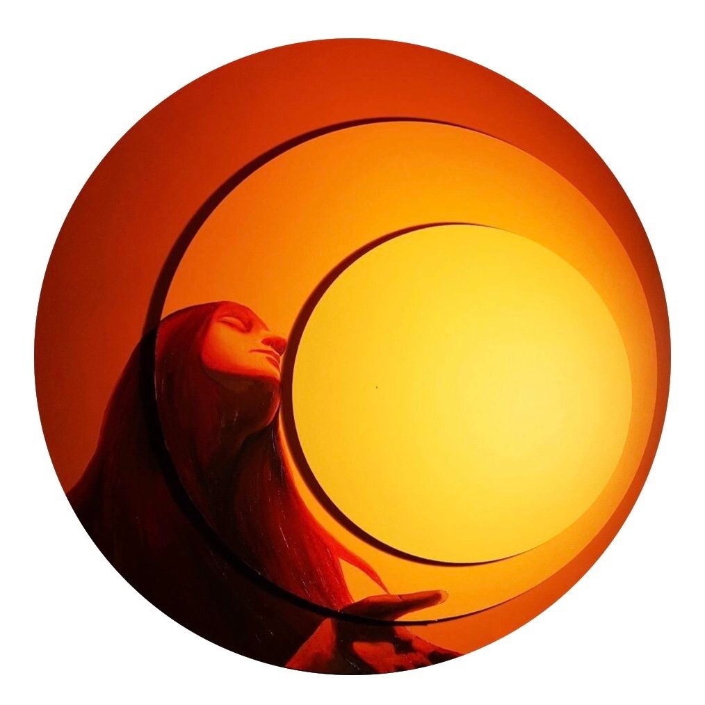 750mm x 750mm Circle, Oil Paint, 2023