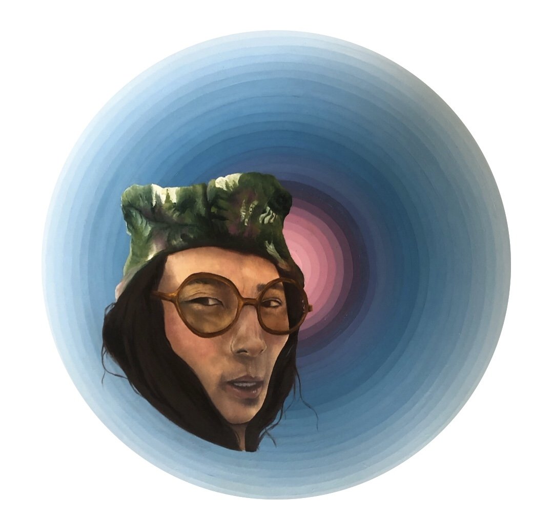 700mm x 700mm Circle, Oil Paint, 2022