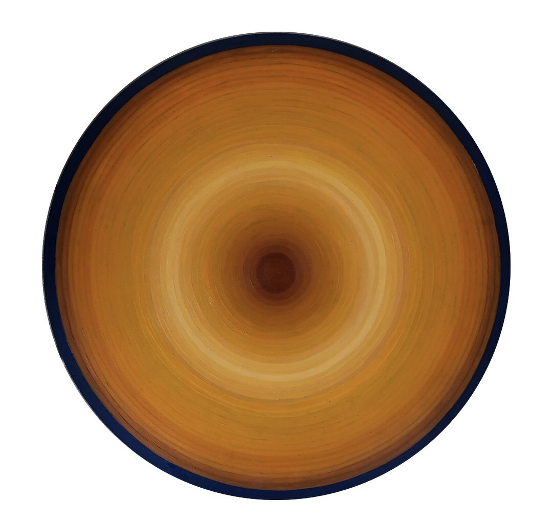 400mm x 400mm Circle, Oil Paint and Linseed Oil, 2023