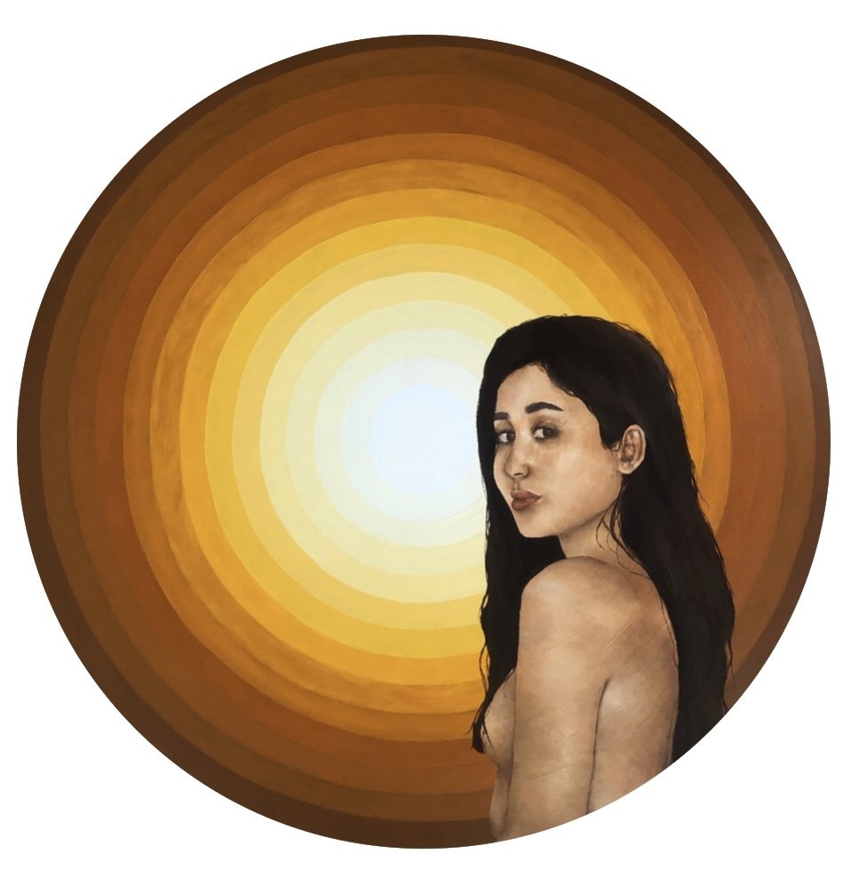 750mm x 750mm Circle, Oil Paint, 2022