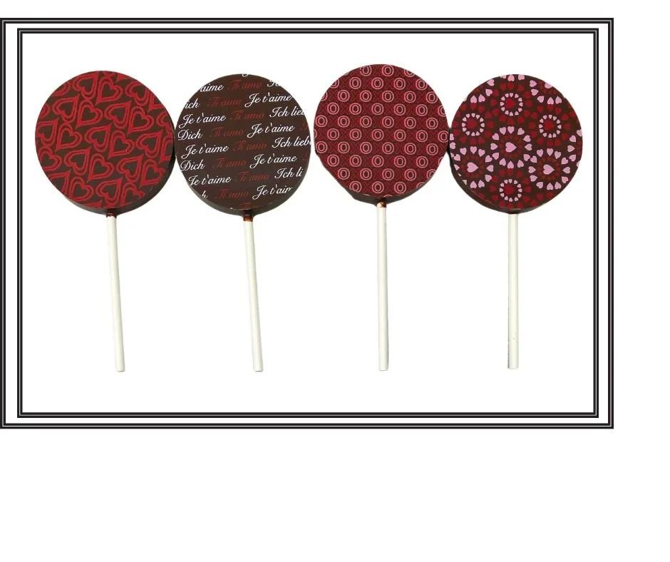 Valentine's Day Chocolate Lollipops
