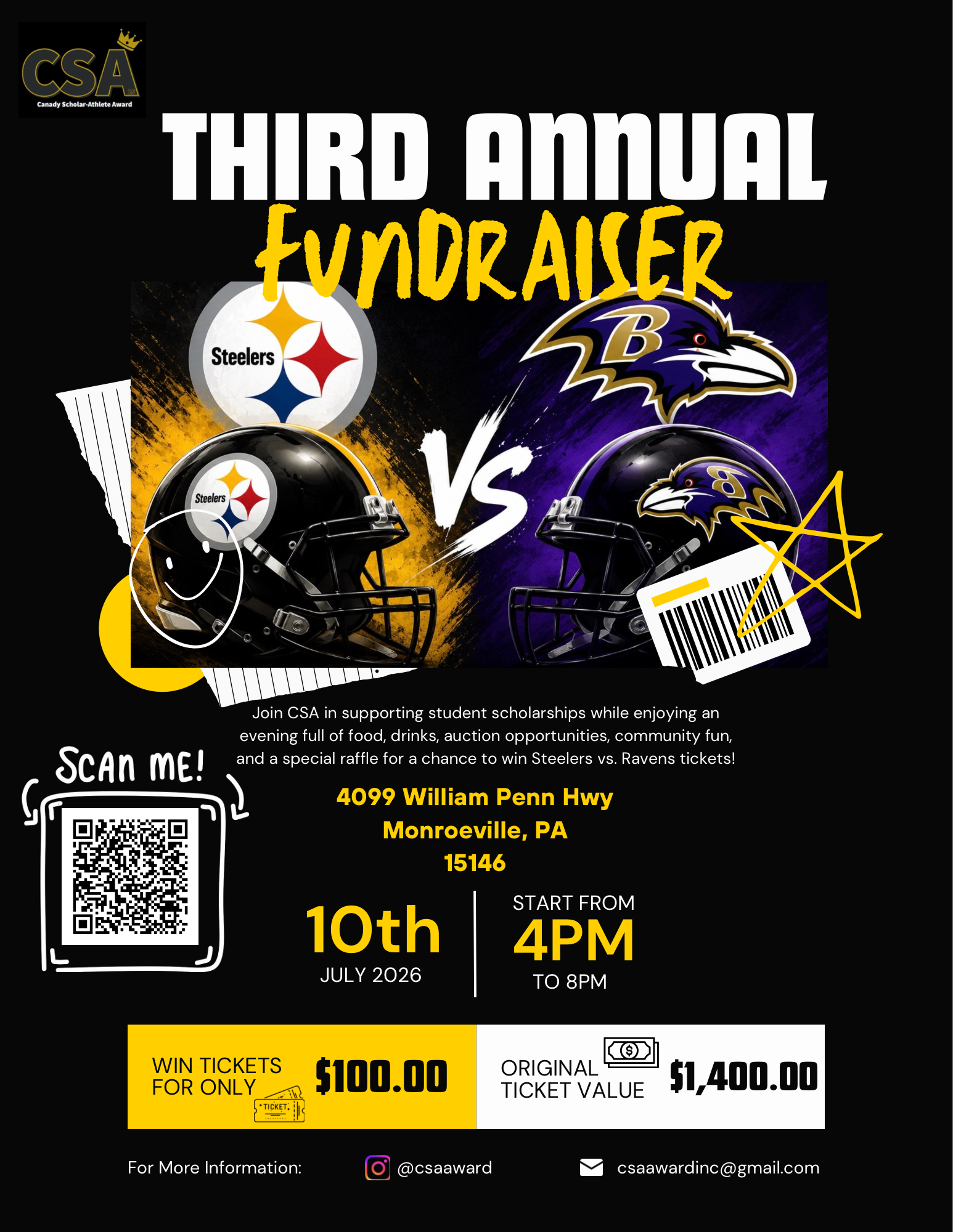 CSA 3rd Annual Fundraiser