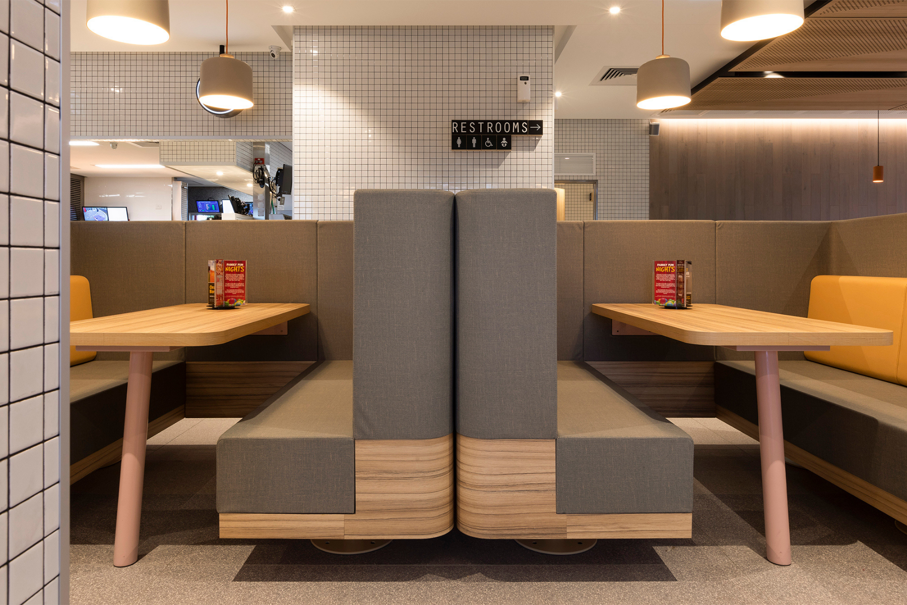 Commercial-grade furniture décor elements - McDonald's