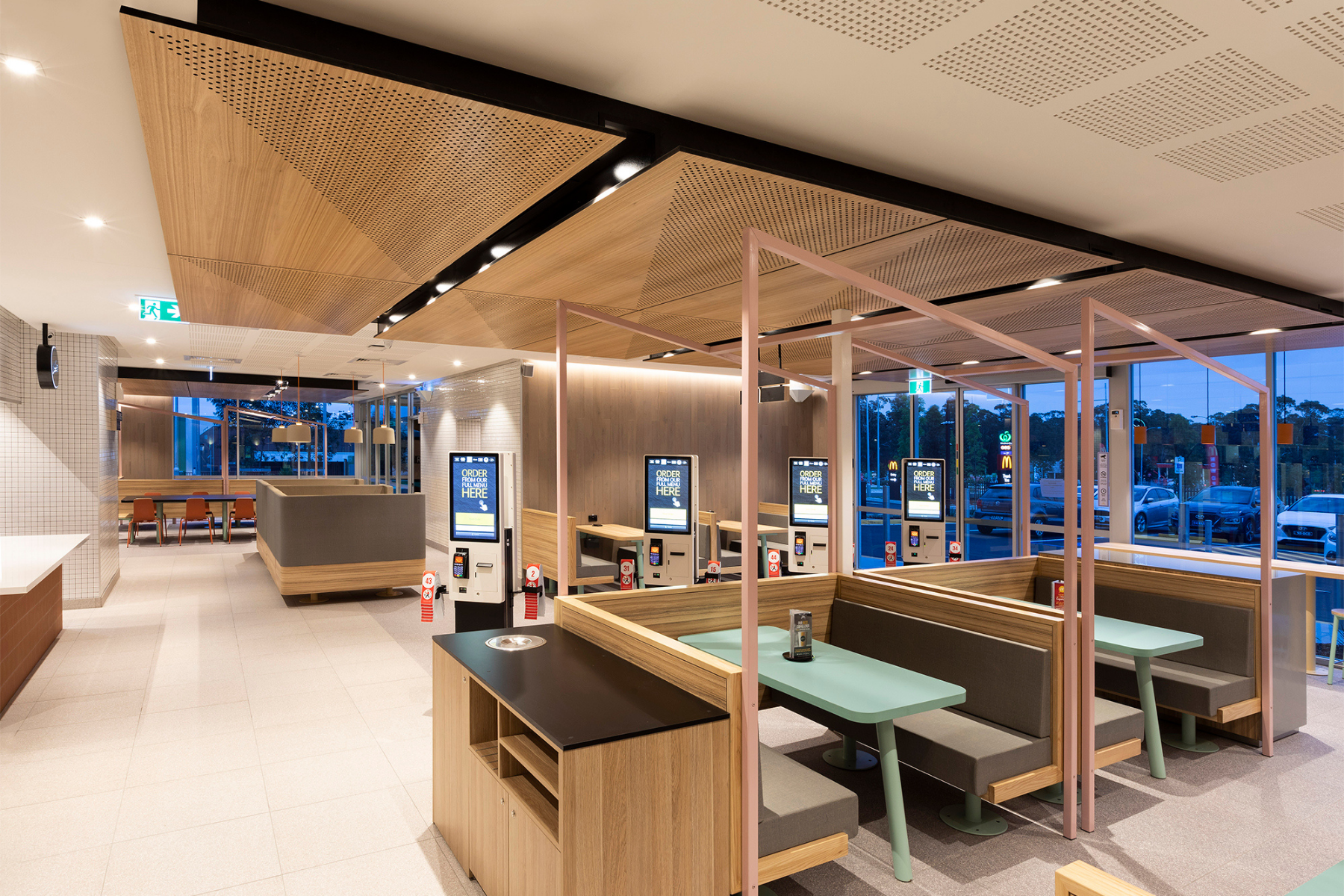 Commercial-grade furniture décor elements - McDonald's