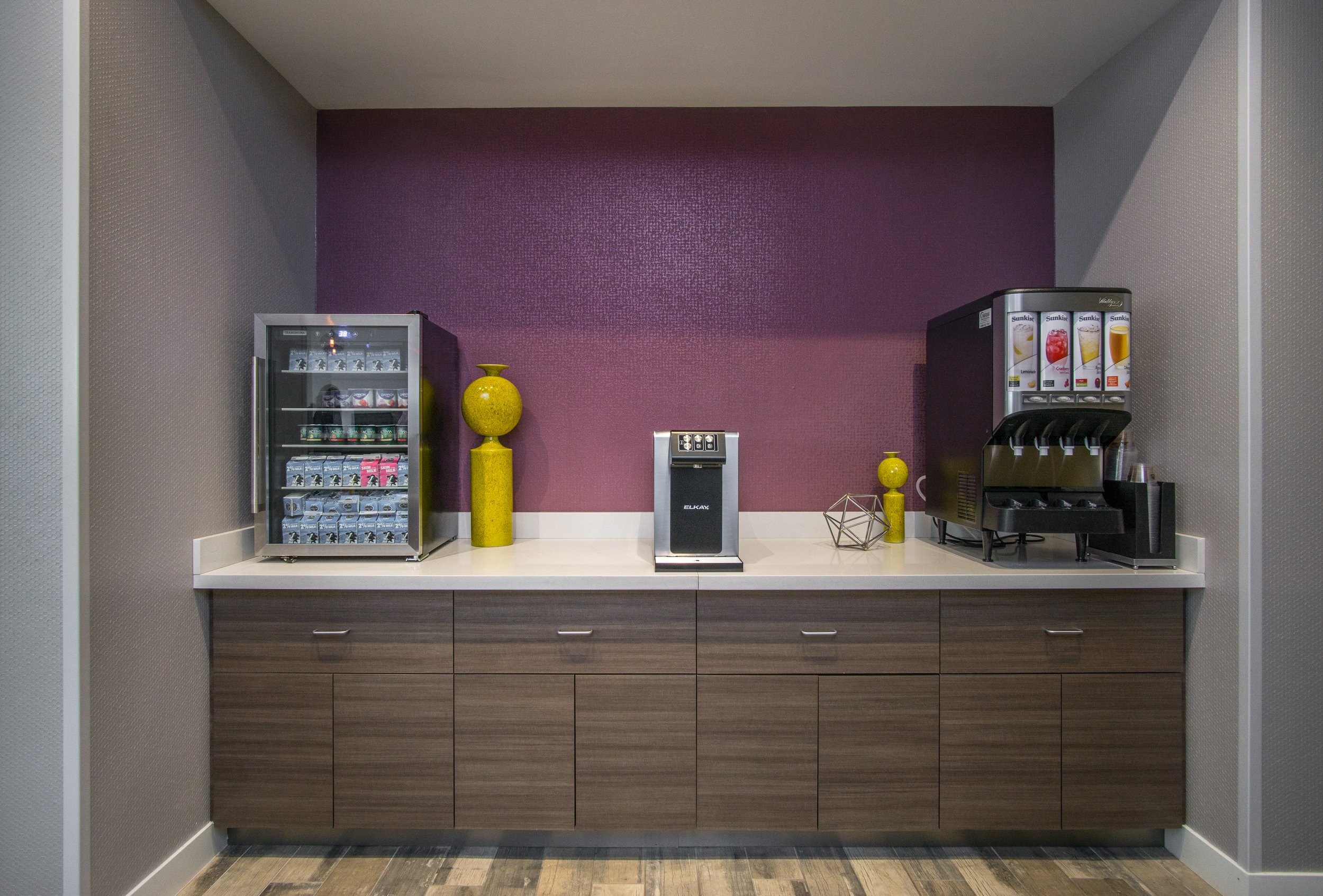 snack bar millwork in Towneplace Suites by Marriott