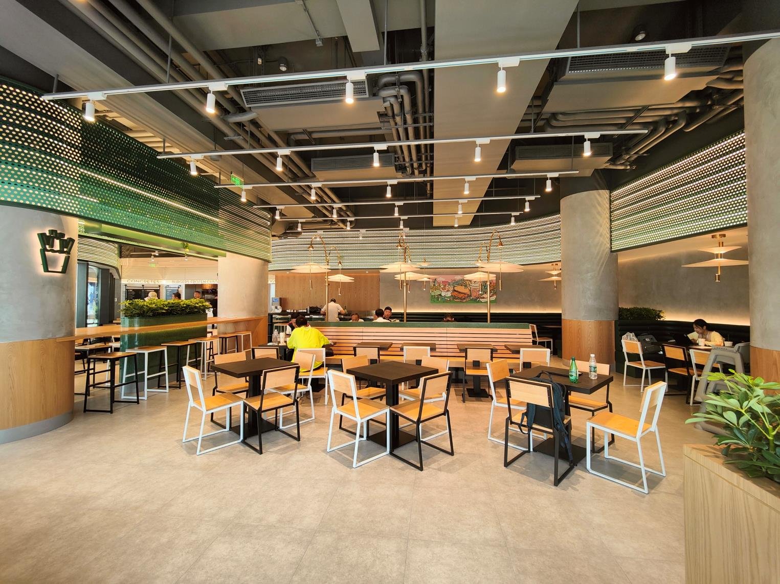 sourced tables and chairs in Shake Shack China