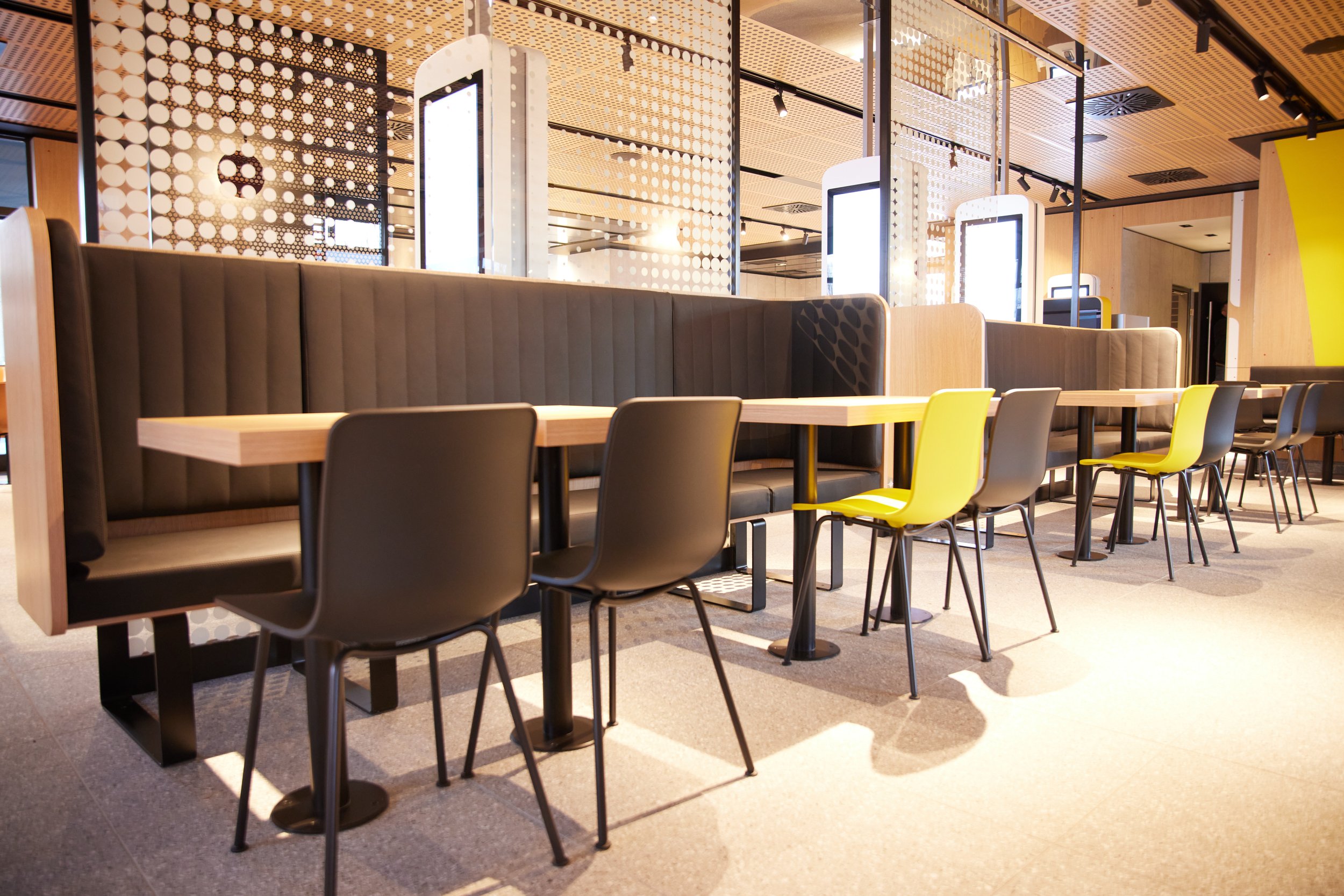 McDonald's Austria - furniture, cladding, and cabinetry.