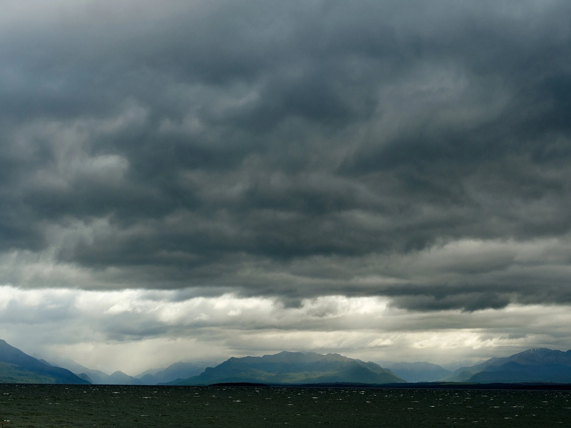 Storm over Lake Te Anau, New Zealand