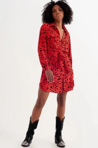 ali wong red leopard dress The Don Wong Dress — Miss Touche