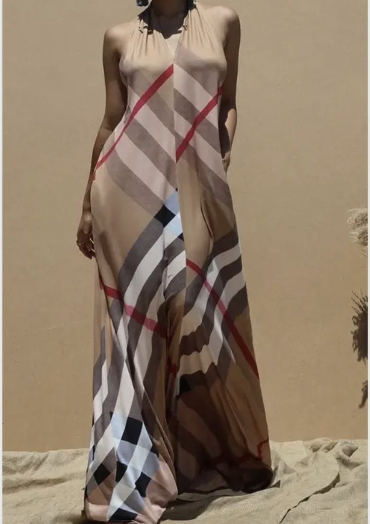 British Plaid Maxi