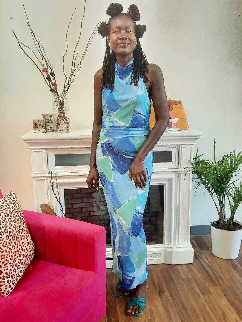 Watercolor Mesh Maxi