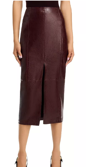 Lost and wander pleather skirt front.PNG