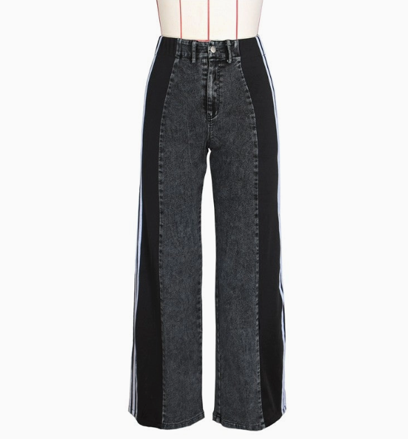 Racer Stripe Jean Black and Black front.PNG