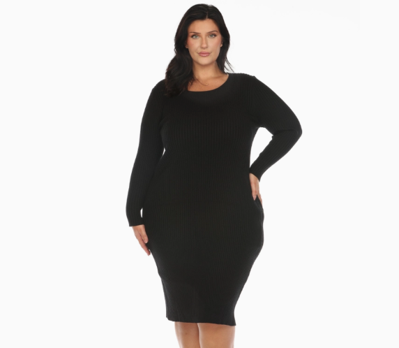 PLUS Sweater Dress Black.PNG