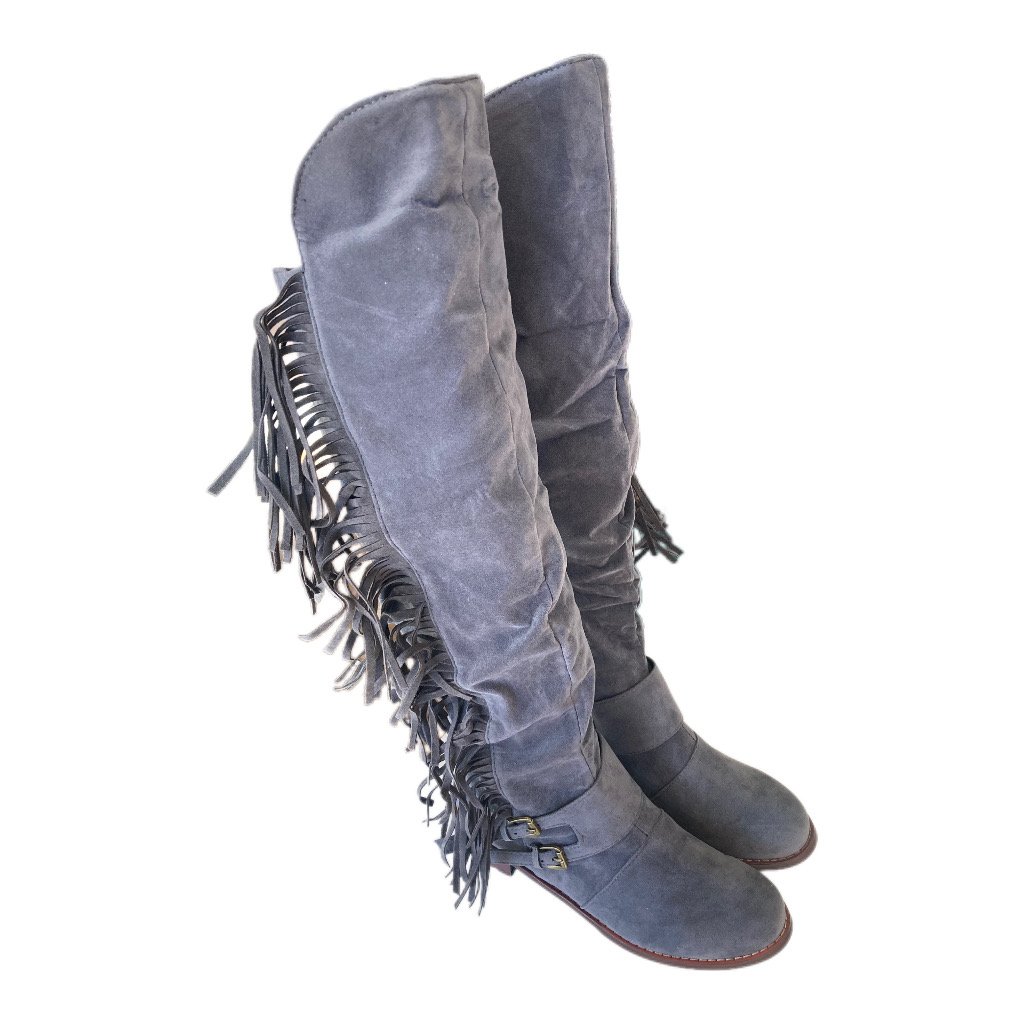 Fringed OTK Boot