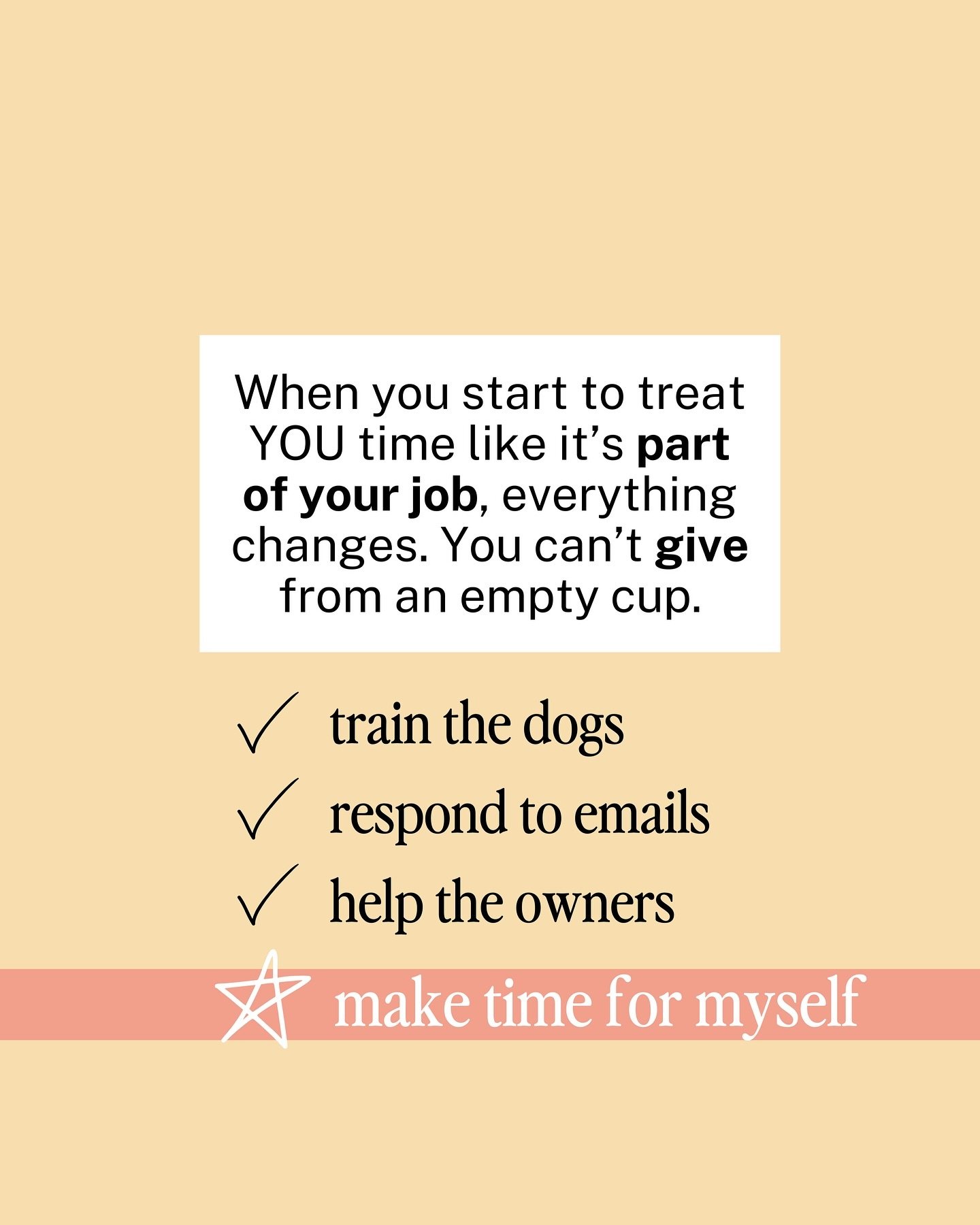 it&rsquo;s the one thing I wish I did from the beginning : prioritize working on myself a little more.
.
If you think about it, everything comes back to your confidence. How you show up on Instagram or how you feel talking with your owners - it all c
