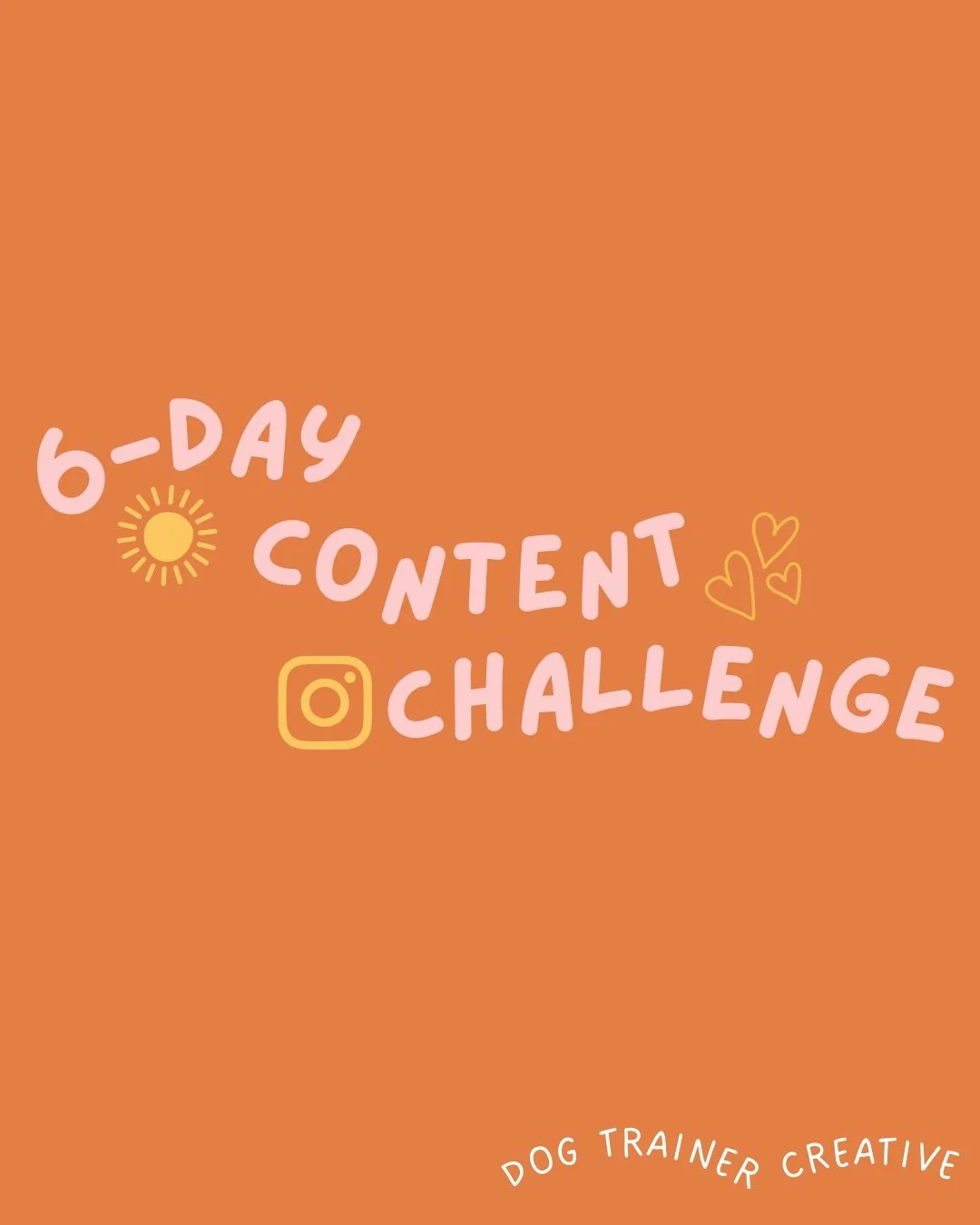 You don&rsquo;t need to go viral.
You just need to show up 🤌🏼💕

For the next 6 days (YAY), I&rsquo;m hosting a mini content challenge for dog trainers who want to stop overthinking and start posting.

Simple prompts.
Real connection.
Content that 