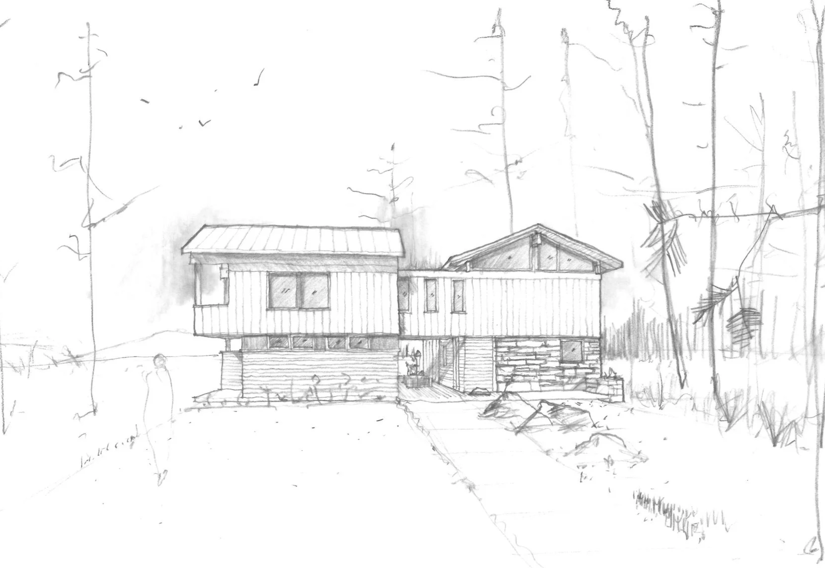 architectural design sketch