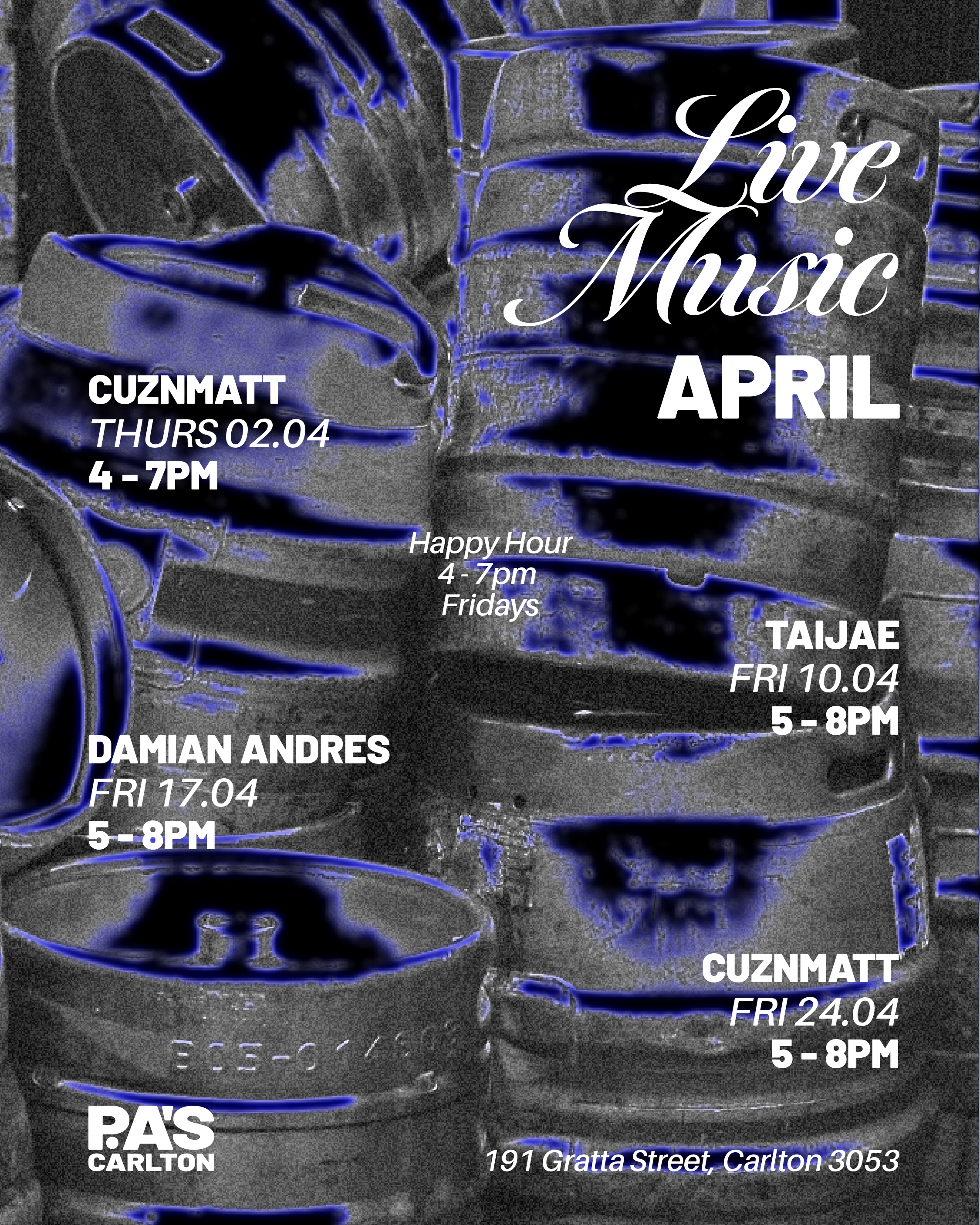 live music gigs dj in melbourne april prince alfred carlton
