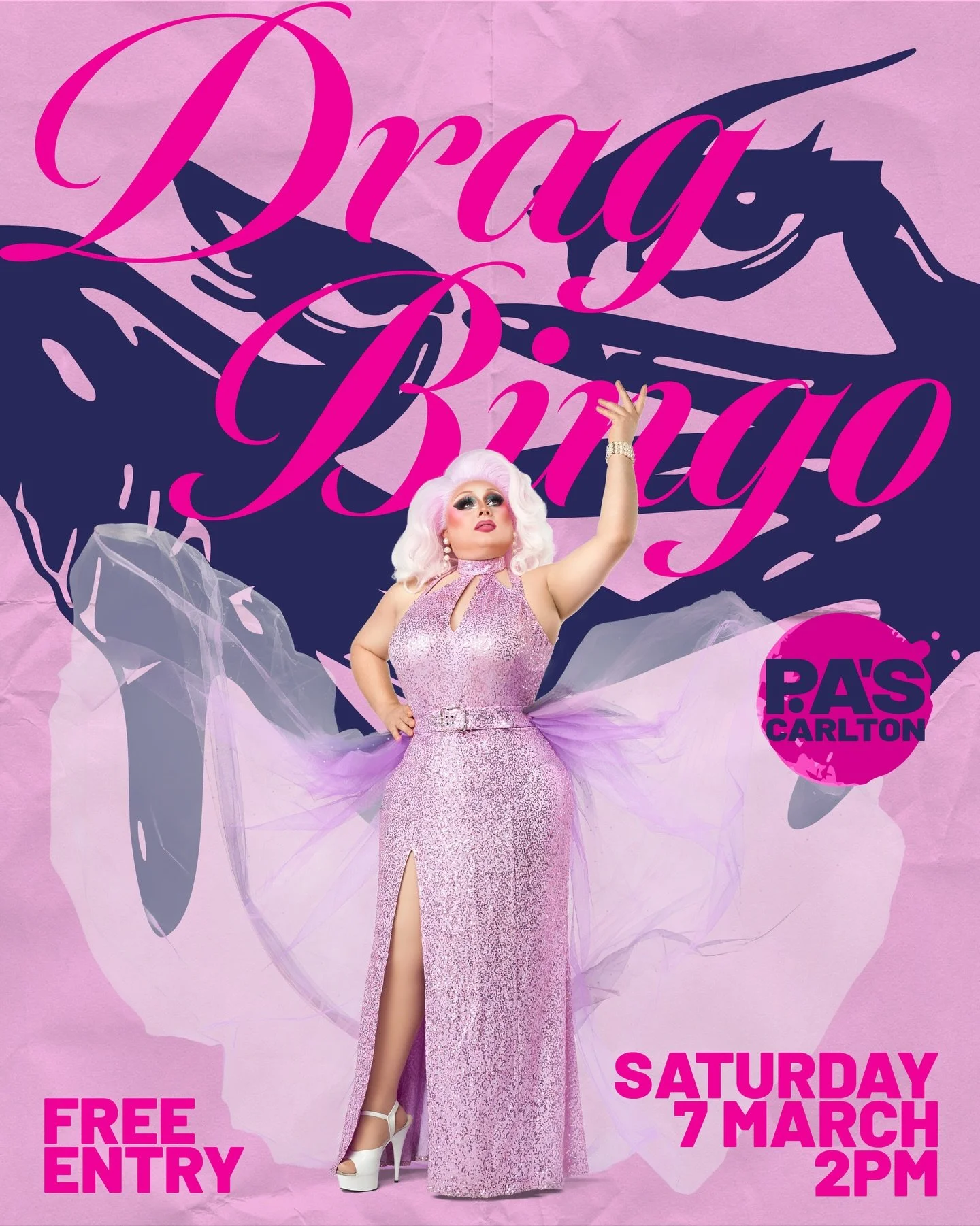 PA&rsquo;s FREE DRAG BINGO!! Tomorrow 2PM!! (Saturday 7th March) 

Book via link in bio 💃

#dragbingo #melbournedrag #dragbingomelbourne #melbournepubs #whatsonmelbourne
