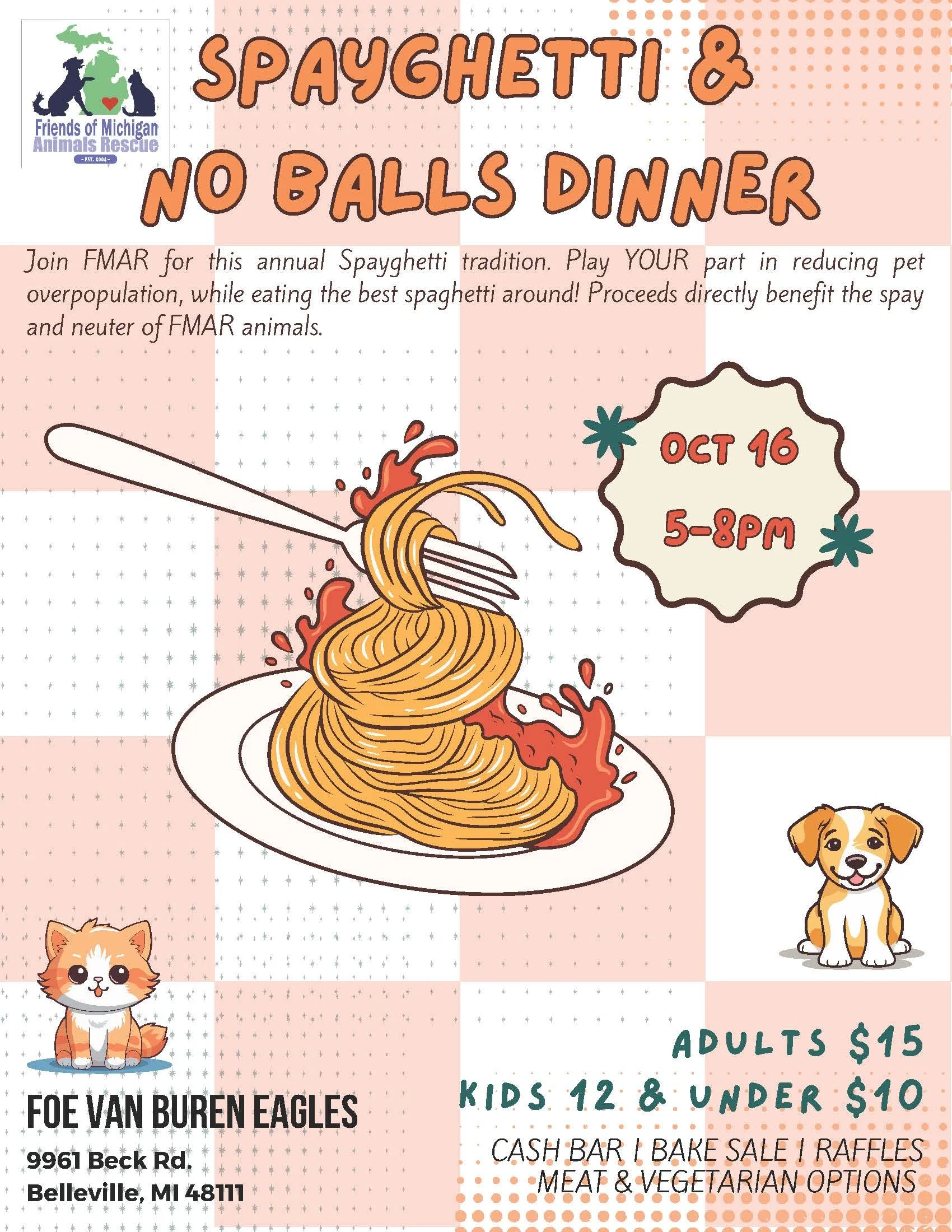 Spayghetti and No Balls Dinner