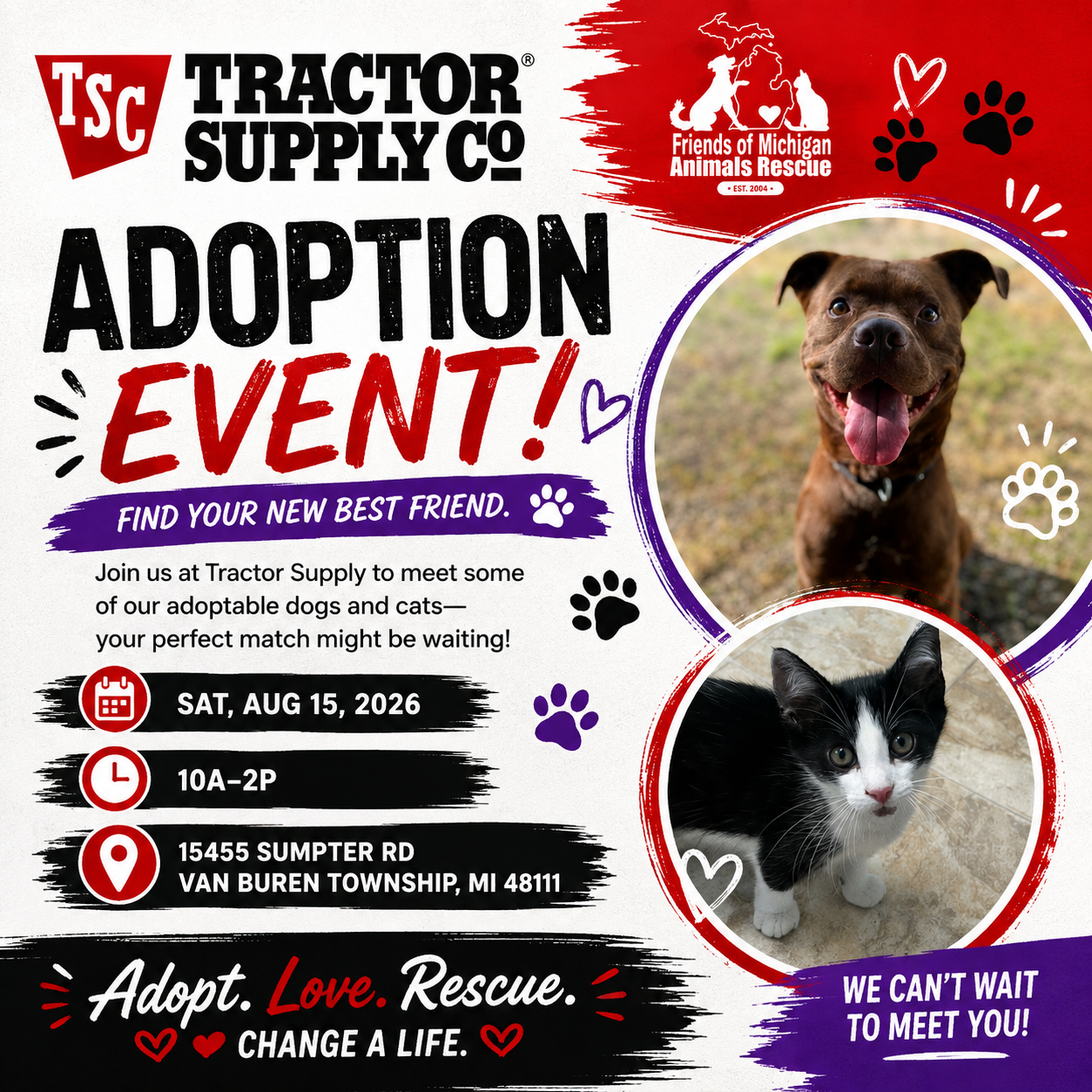 FMAR Adoption Event at Tractor Supply