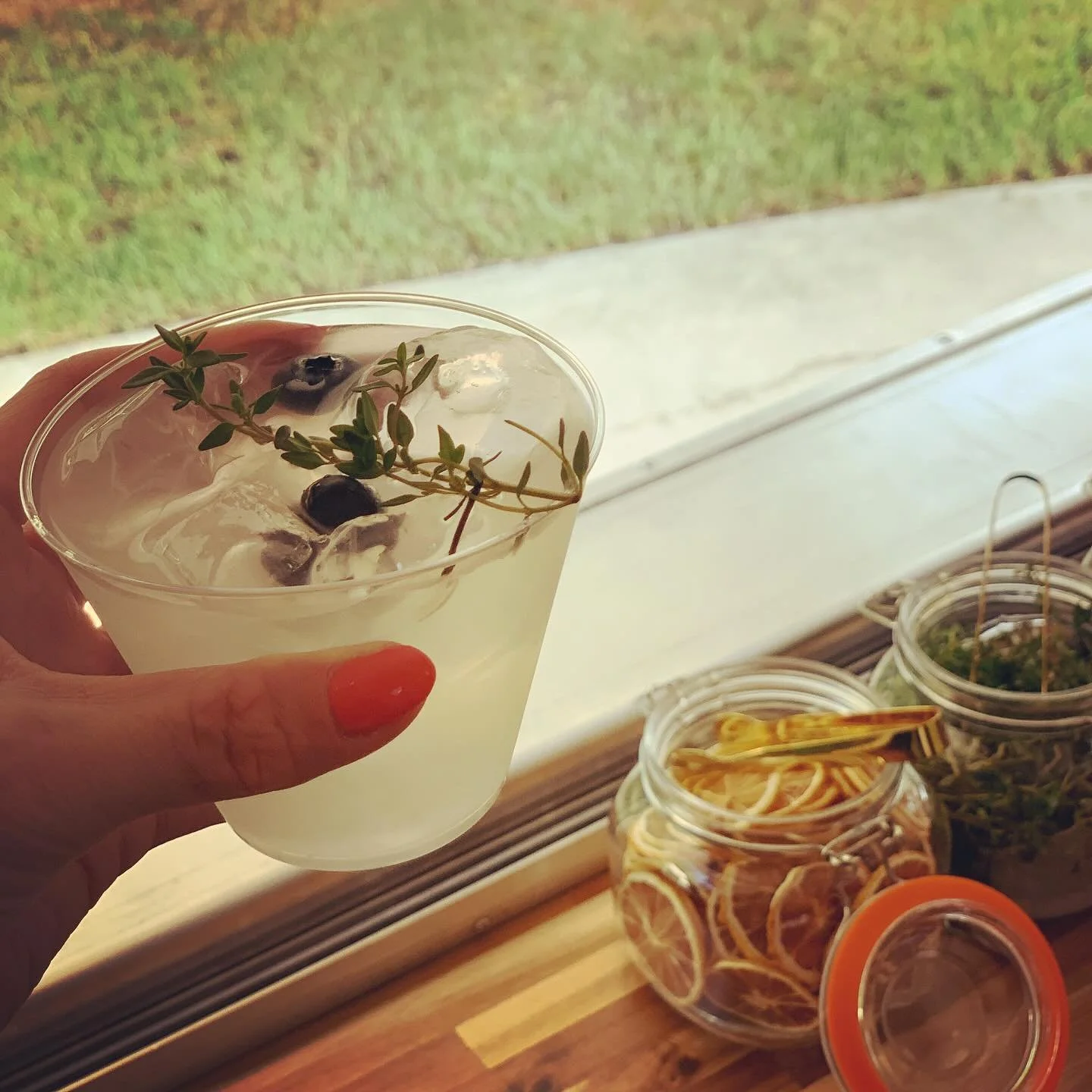 Lemonade, fresh blueberries and rosemary&hellip; name a better trio.