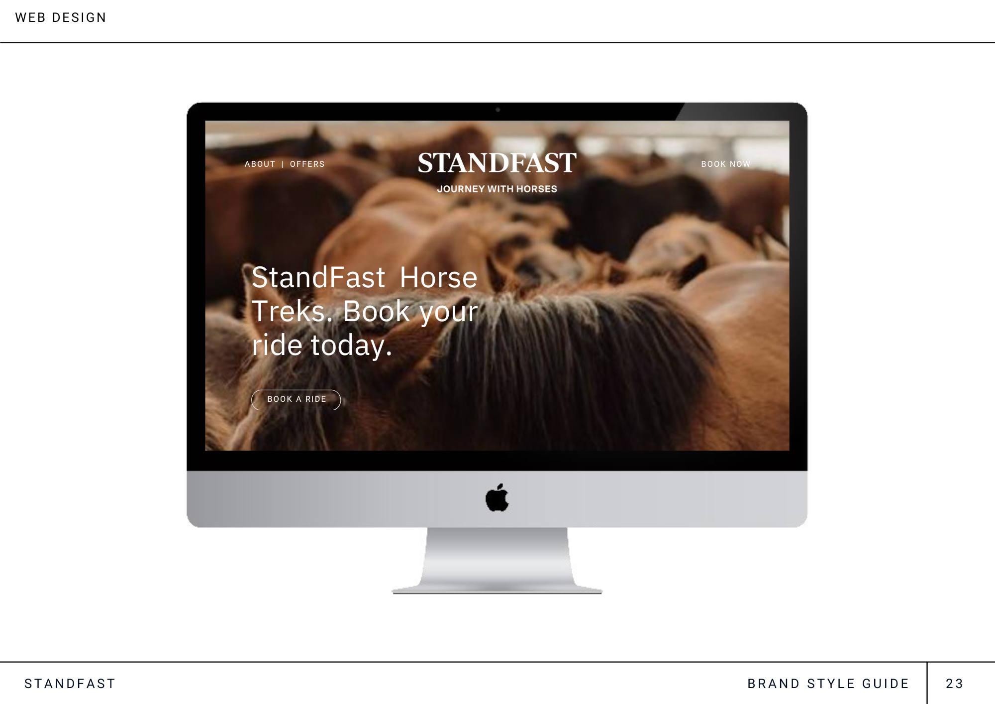 Inspiring Design delivered full production for Standfast Stables, creating their portfolio website from branding to web, from concept to launch.