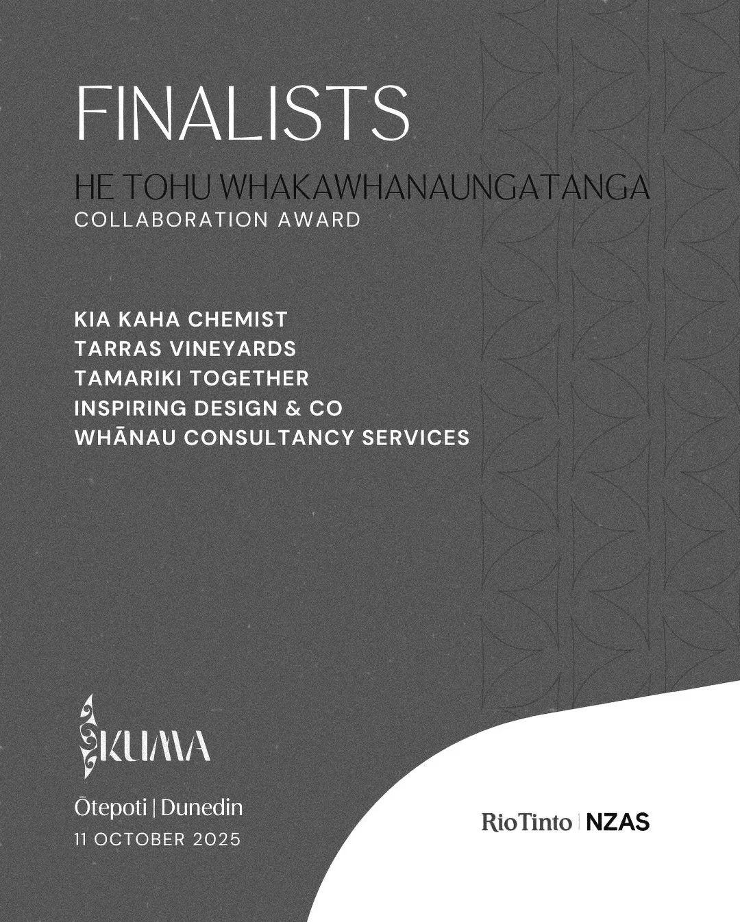 Inspiring Design has been nominated for the @kuma_network Māori Business Awards in the He Tohu Whakawhanaungatanga &ndash; Collaboration Award category! 

We&rsquo;re also thrilled that our fellow directors&rsquo; second venture, @uandiindustries , h