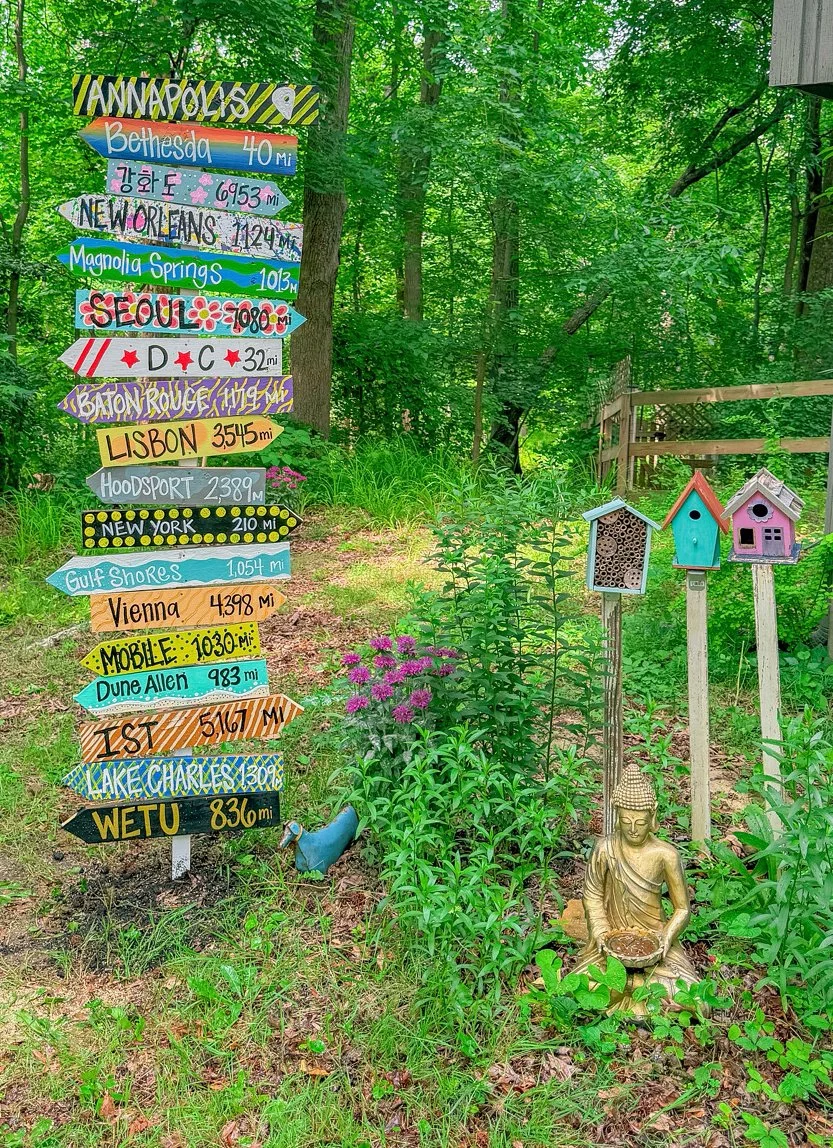 Directional Garden Sign