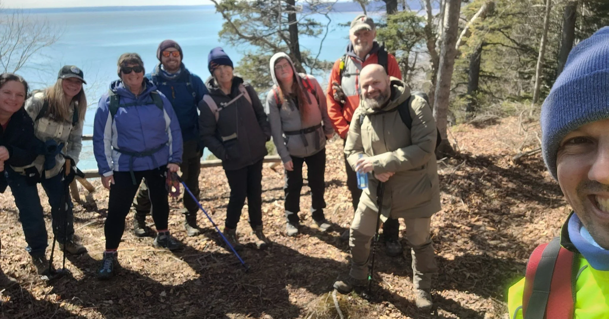 A huge thank you to the brave adventurers and volunteer hike leaders who joined us for a guided hike through Wagwekitchk (Cape Chignecto Provincial Park)! 🌲✨

Our guide and geoscientist Caleb provided fantastic information about the fault zone we we