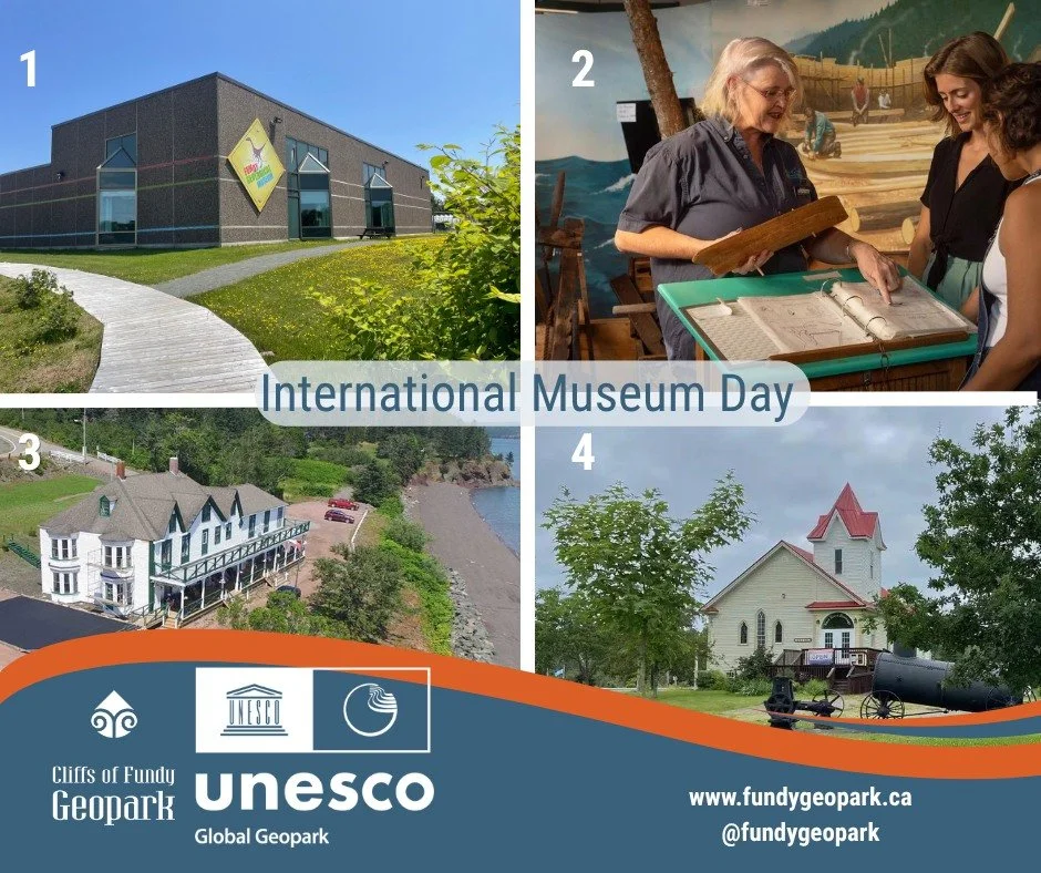 International Museum Day! 🏛️

Today, we celebrate the vital role museums play in cultural exchange, the enrichment of cultures, and the development of mutual understanding and peace among peoples.

Within the Cliffs of Fundy Geopark, we are honored 