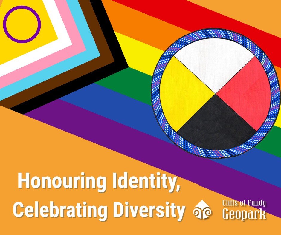 🏳️&zwj;🌈 🌾 Honouring Identity, Celebrating Diversity 🌾🏳️&zwj;⚧️

Happy June, everyone! Today marks the beginning of both Pride Month and National Indigenous History Month. Here at the Cliffs of Fundy UNESCO Global Geopark, we are incredibly prou