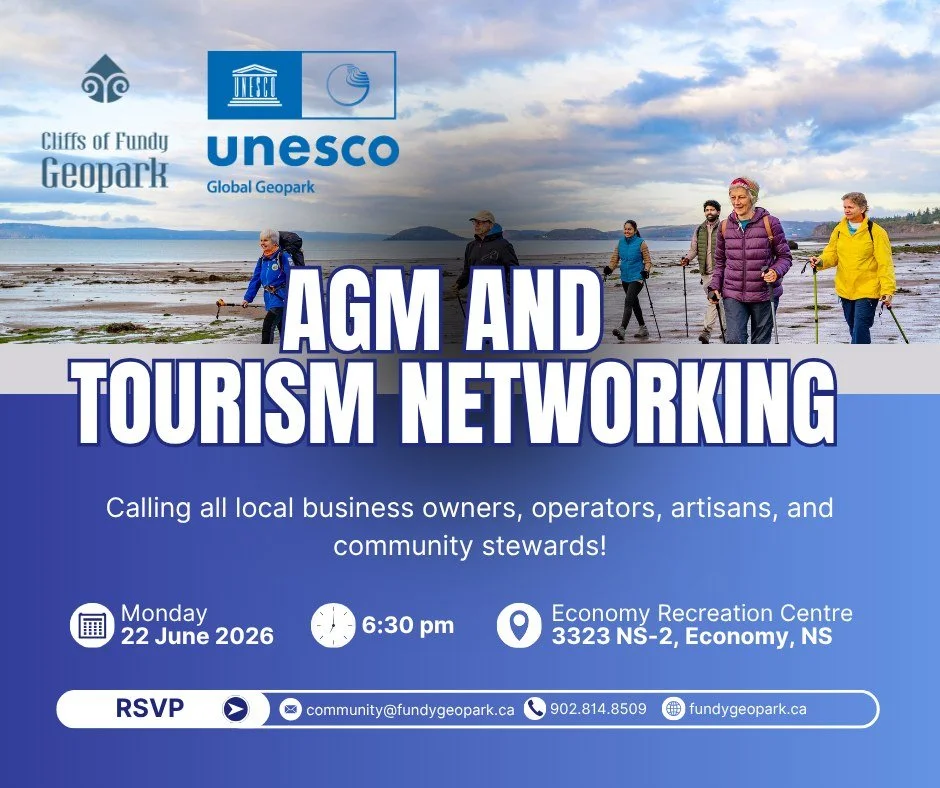 🤝 CALLING ALL GEOPARK MEMBERS, AMBASSADORS, &amp; LOCAL BUSINESSES 🤝

We invite you to join us for an evening of connection, learning, and collaboration as we celebrate our shared landscape and map out the future of our Geopark!

This year, we have