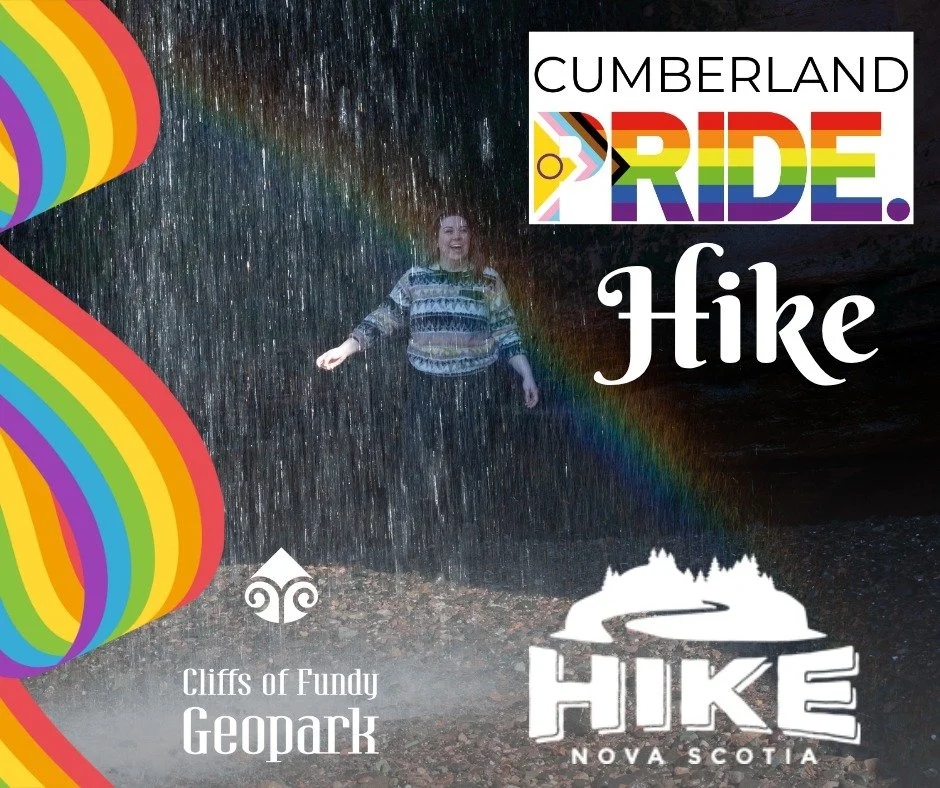 🌈🥾 PARRSBORO PRIDE HIKE 🥾🌈

We are absolutely thrilled to celebrate Pride Month on the trails! Join the Cliffs of Fundy UNESCO Global Geopark for a beautiful evening hike in Parrsboro, held in wonderful partnership with Cumberland Pride and Hike 